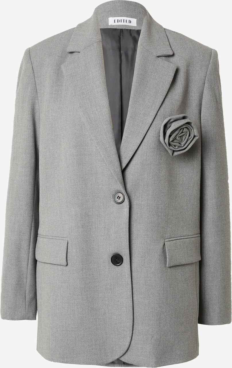 KAINOA Blazer with brooch Grey melange