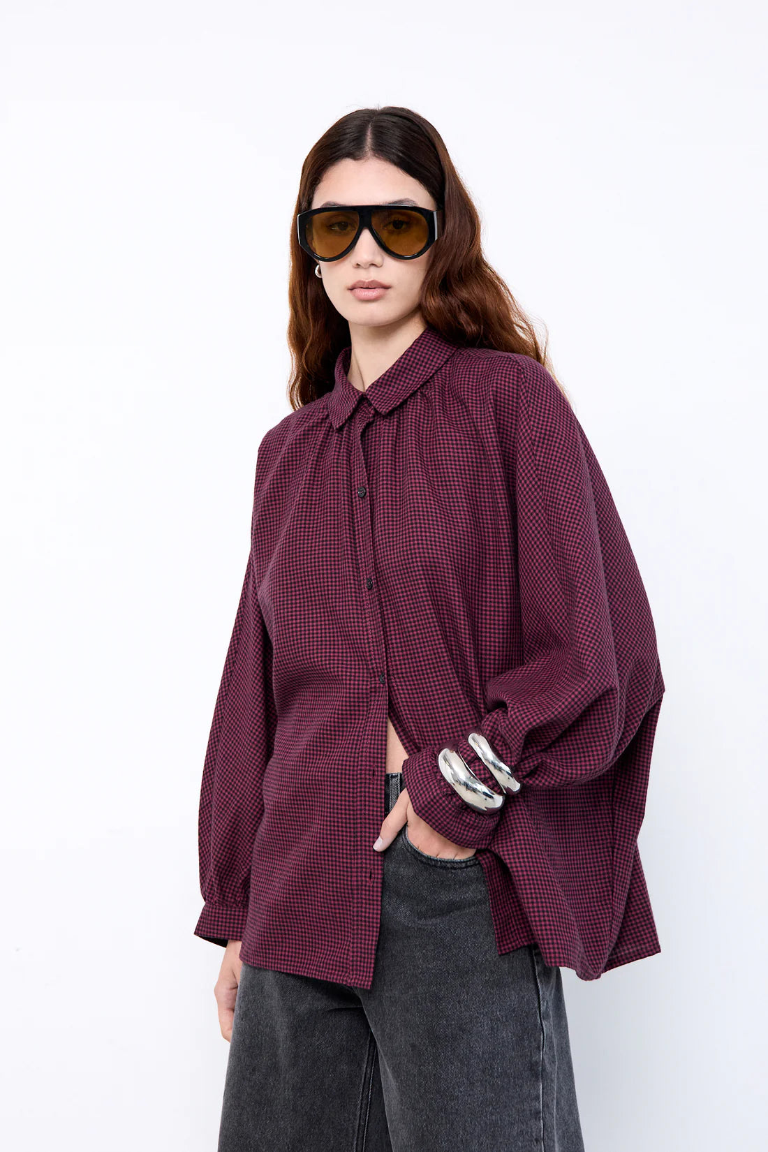 MEL Blouse Gingham red