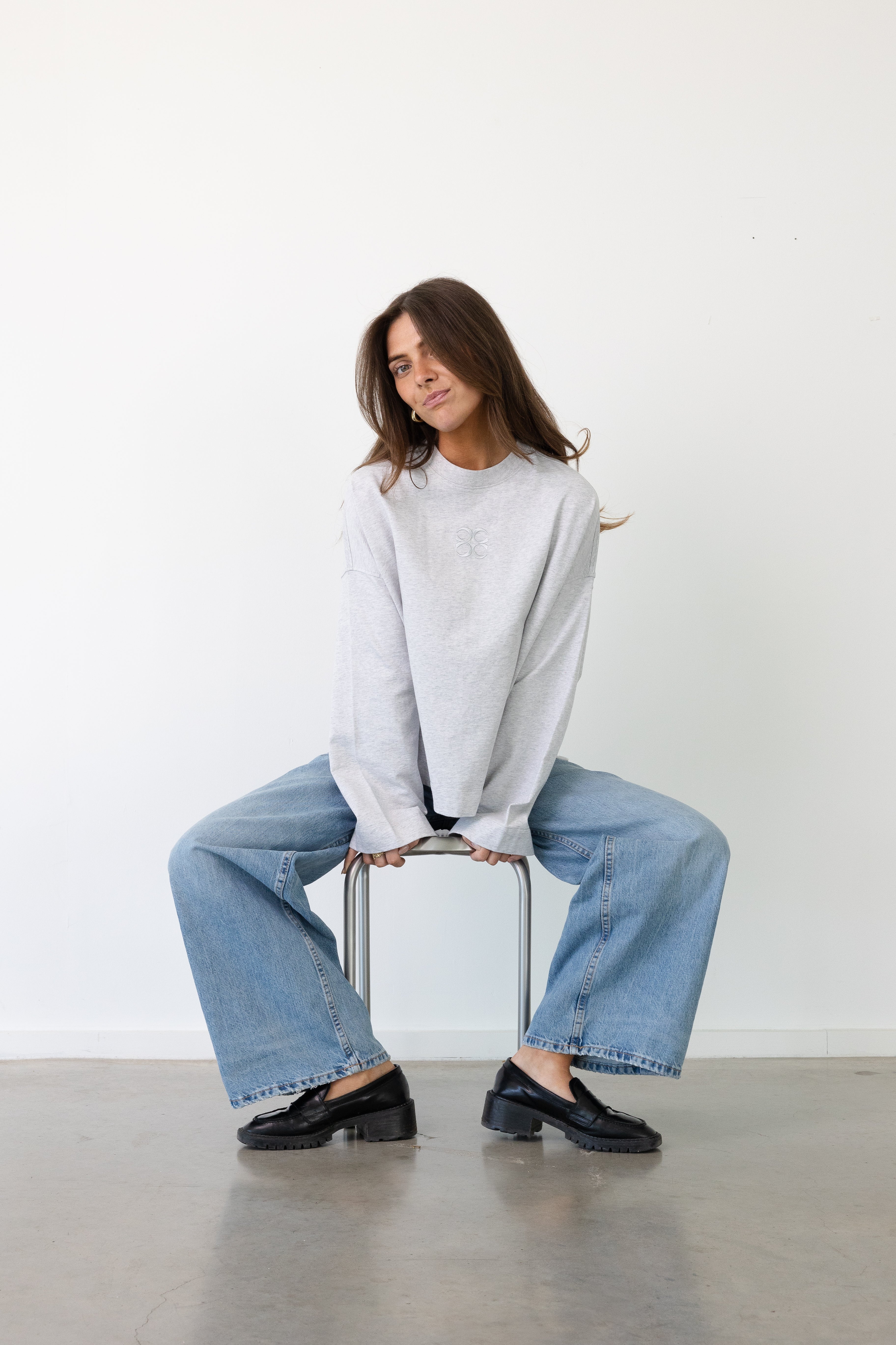 MIMOSA Tee Long - Grey Logo