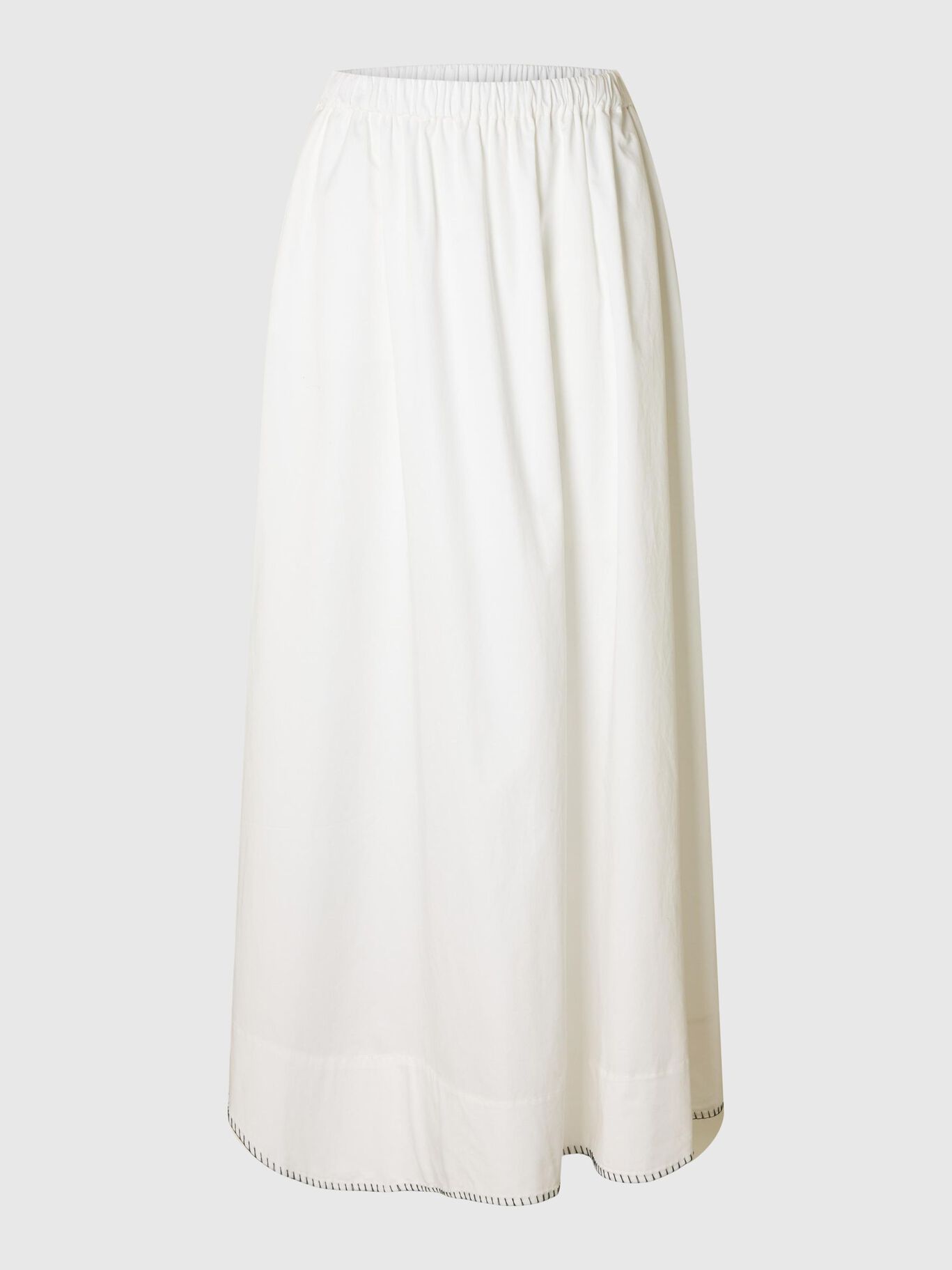 SLFFIA HW Stitched ankle skirt Bright white