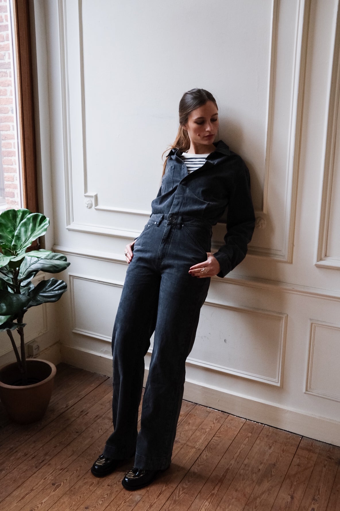 LEA Longsleeve T-shirt Grey Striped