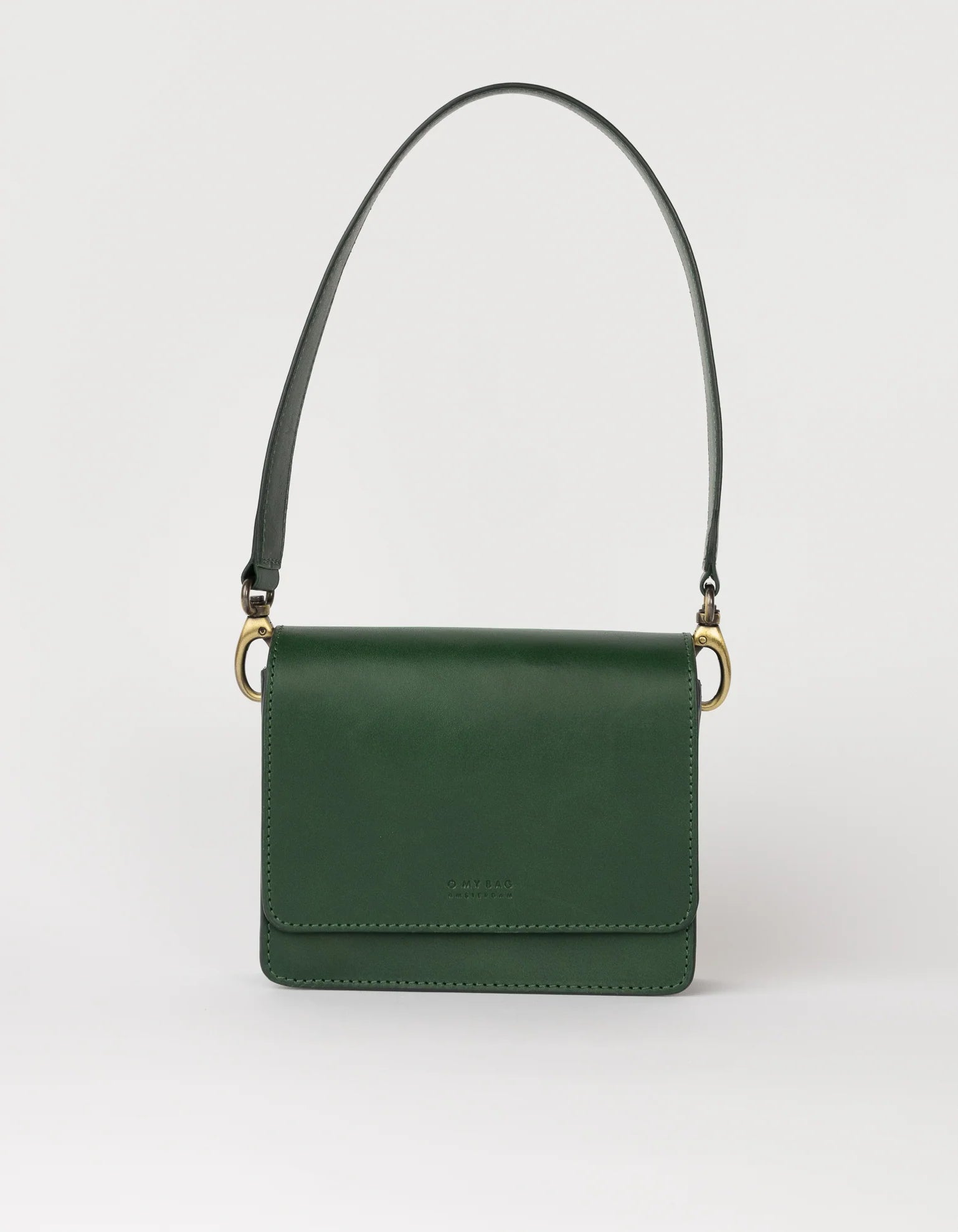 AUDREY mini PINE GREEN Classic Leath