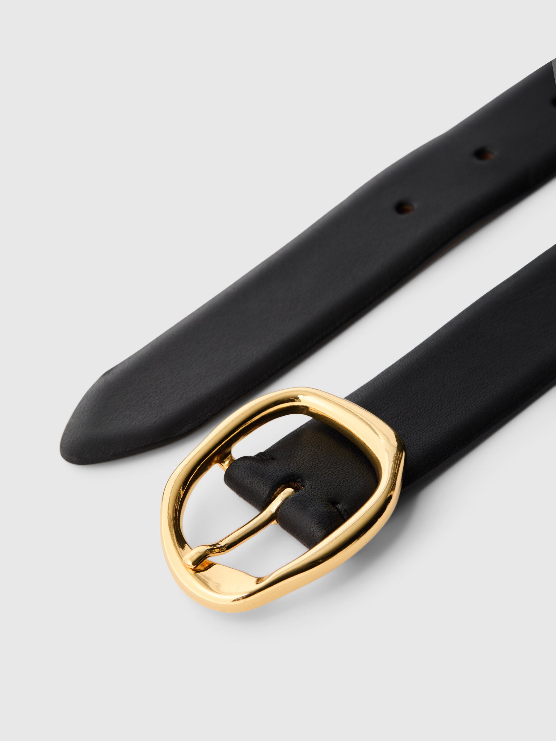 SLFFELINE Leather Belt BLACK