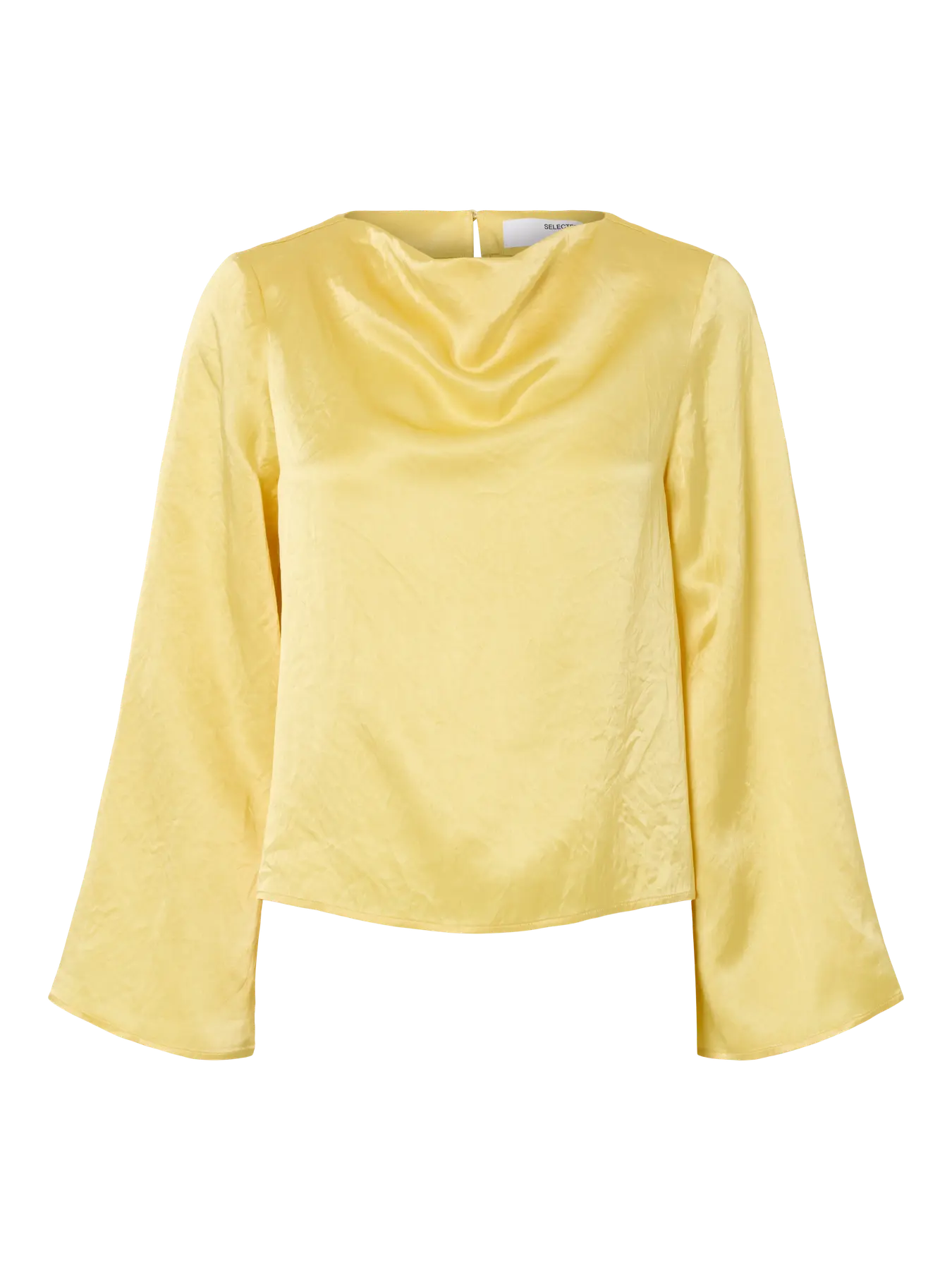 SLFSELENE LS Draped Neckline Top