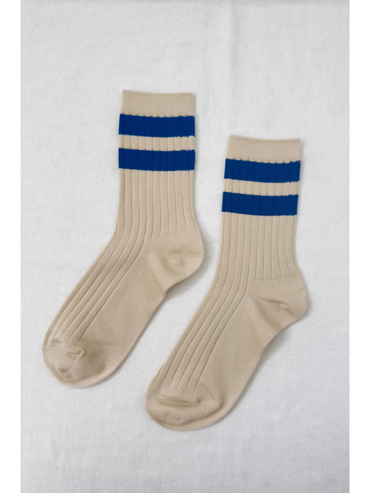 HER VARSITY socks AZURE