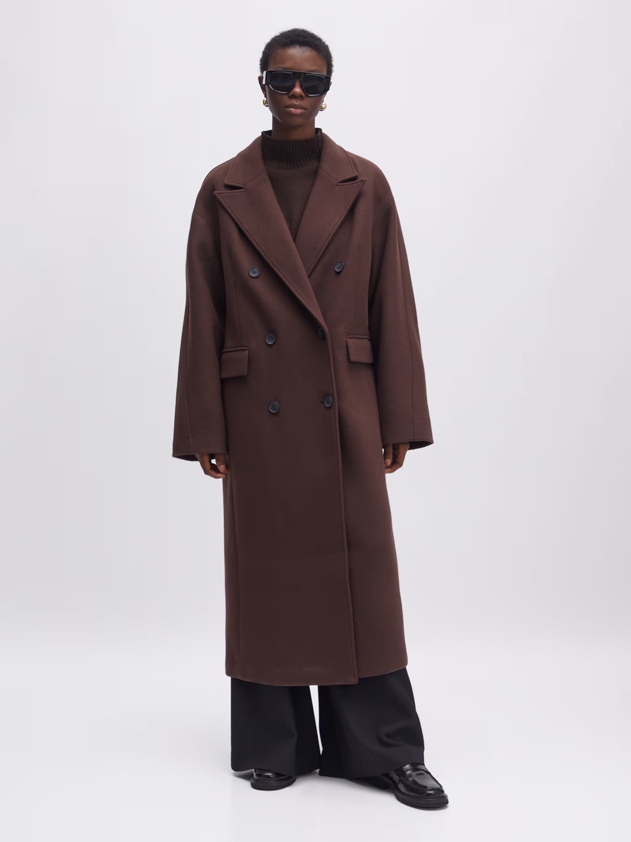 HAIMA Oversized Coat BROWN