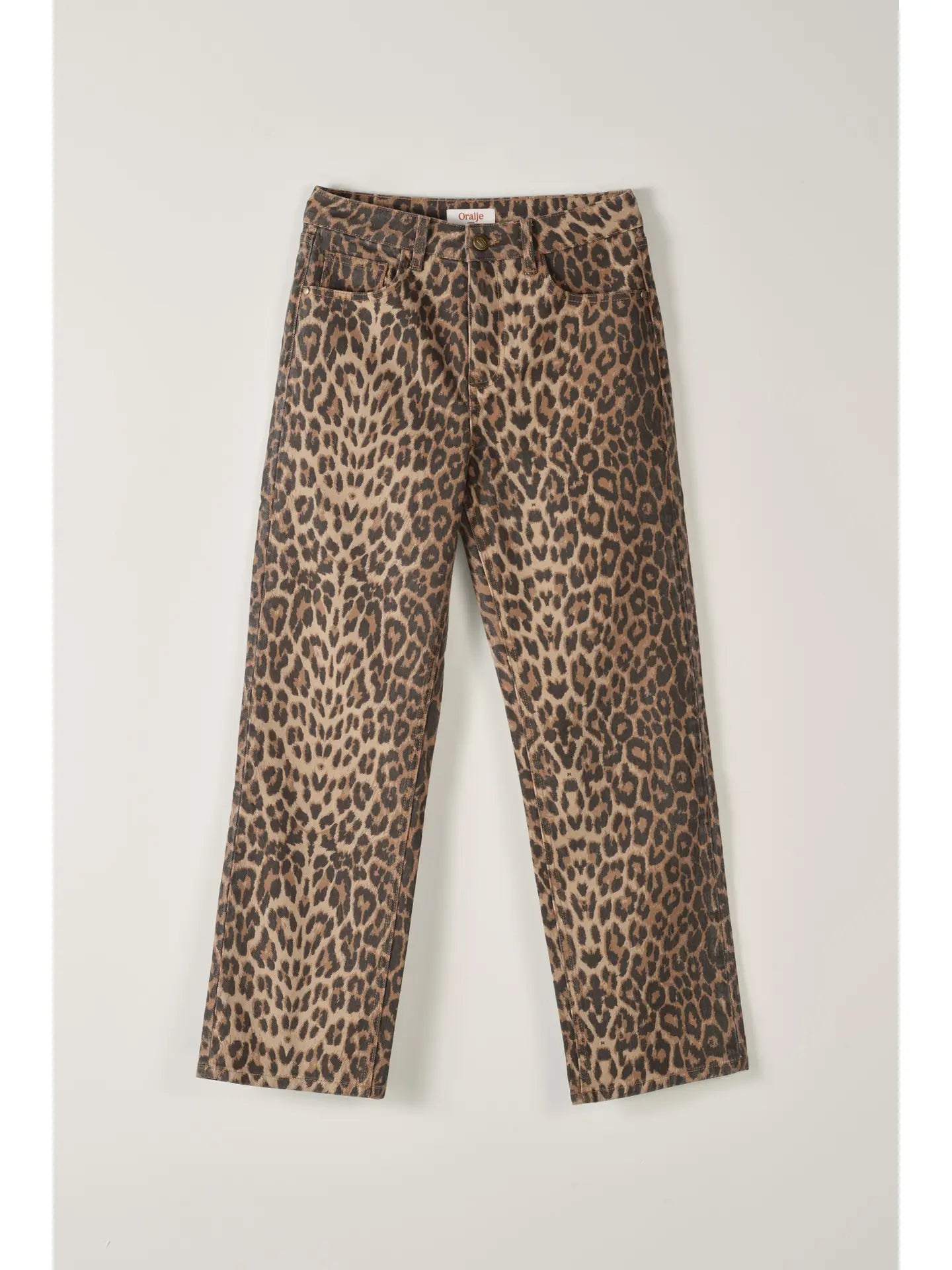 LEA Straight Ankle Jeans LEOPARD