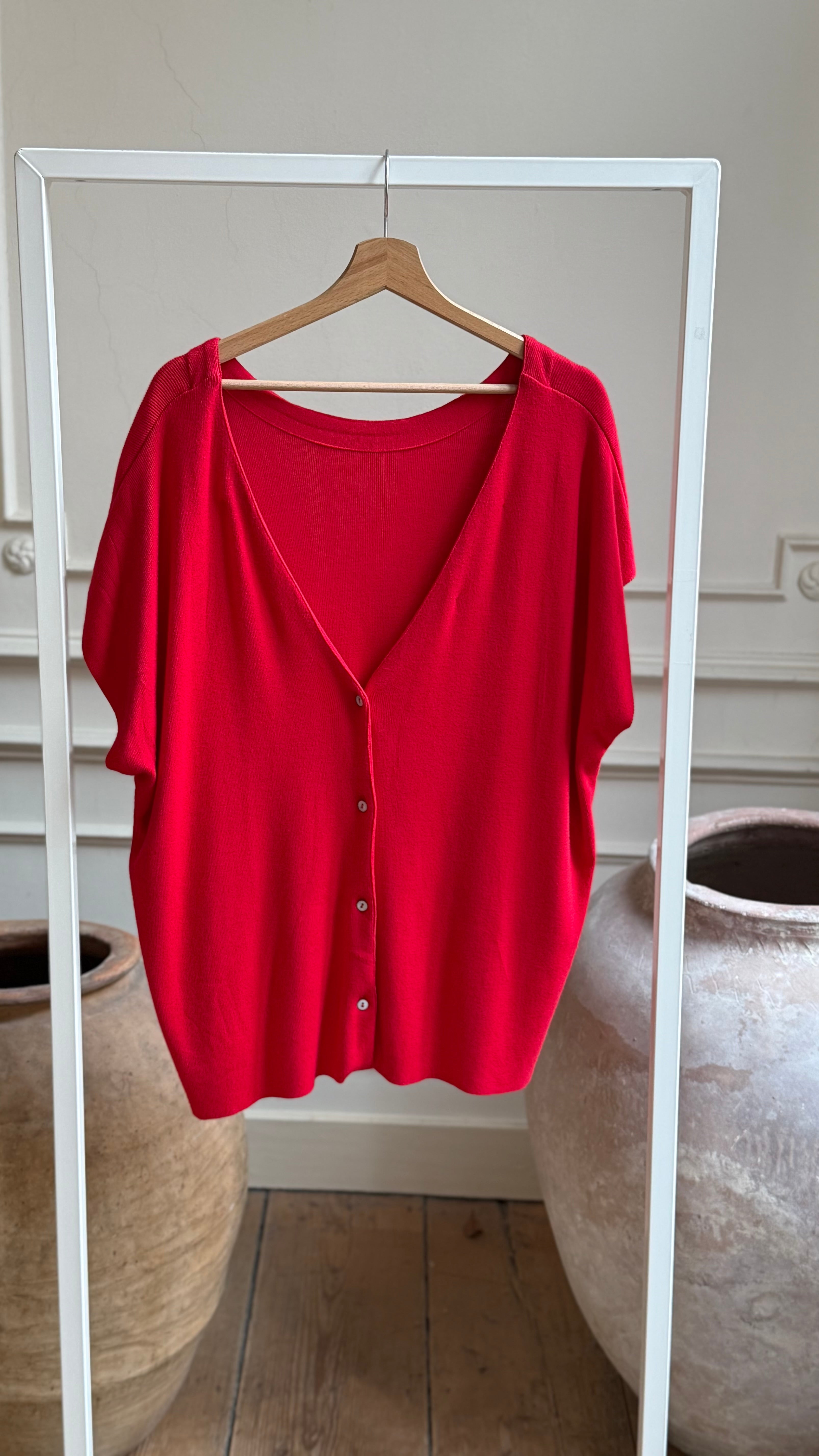 KAYA Cardigan Red