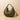 GENUINE Leather woven crescent moon bag Olive green