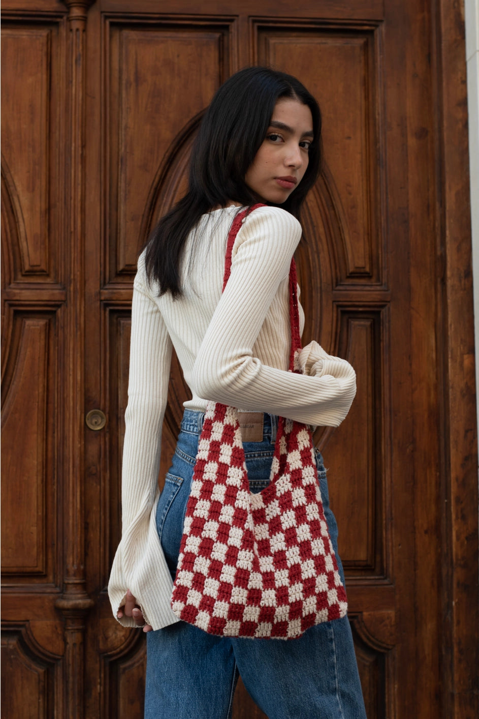 PAULETTE bag Crochet Bag RED