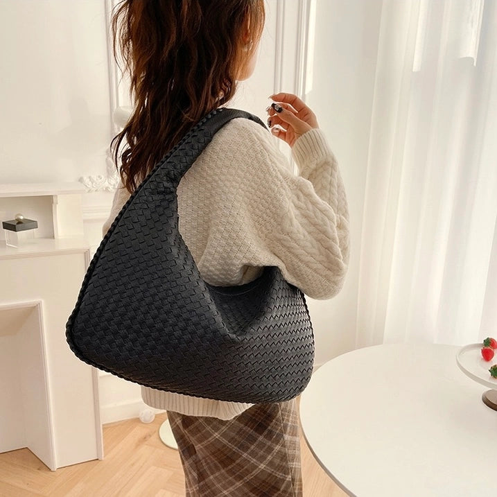 Geweven schoudertas Vegan CHOCOLAT