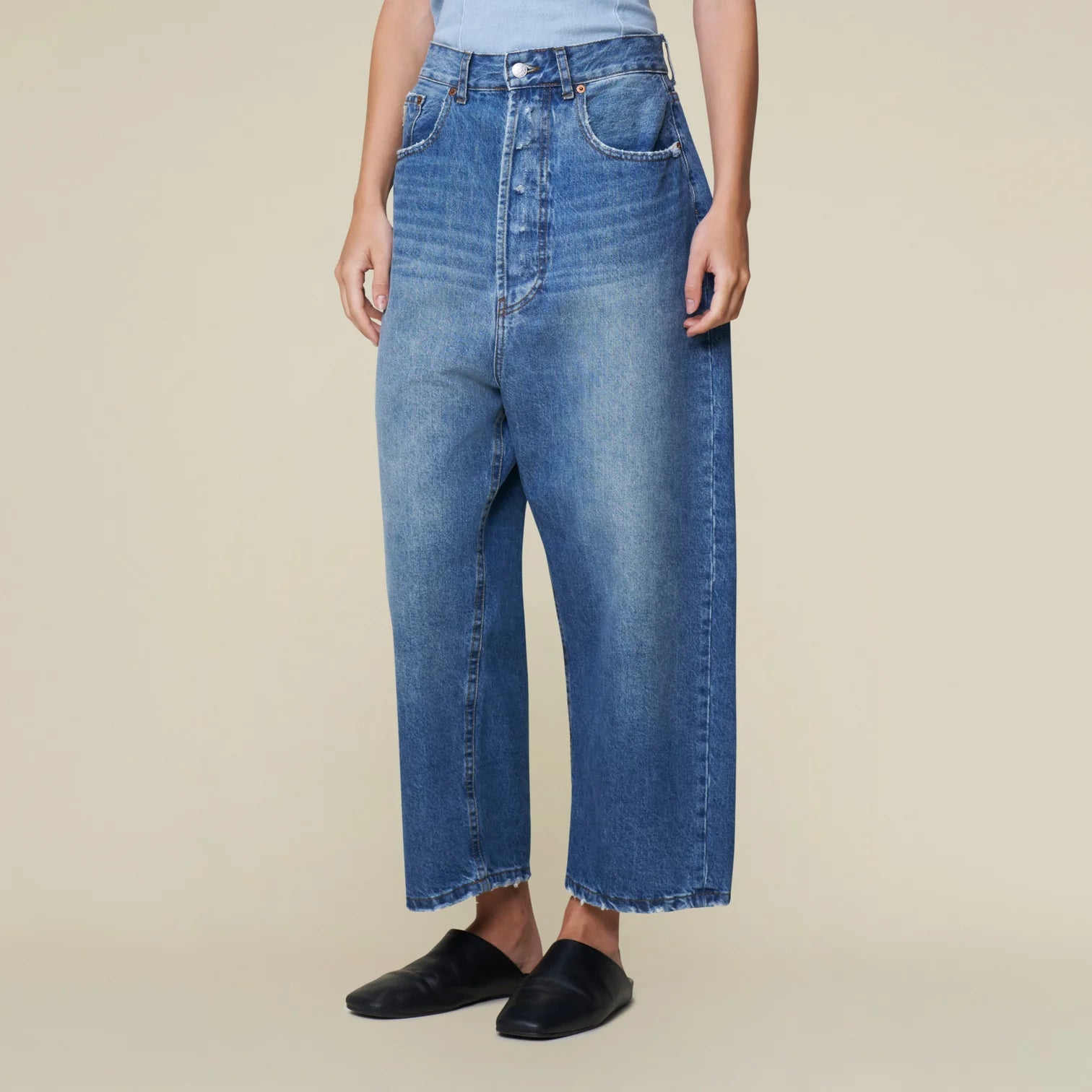 LOIS - BRUNA Distressed Double Stone