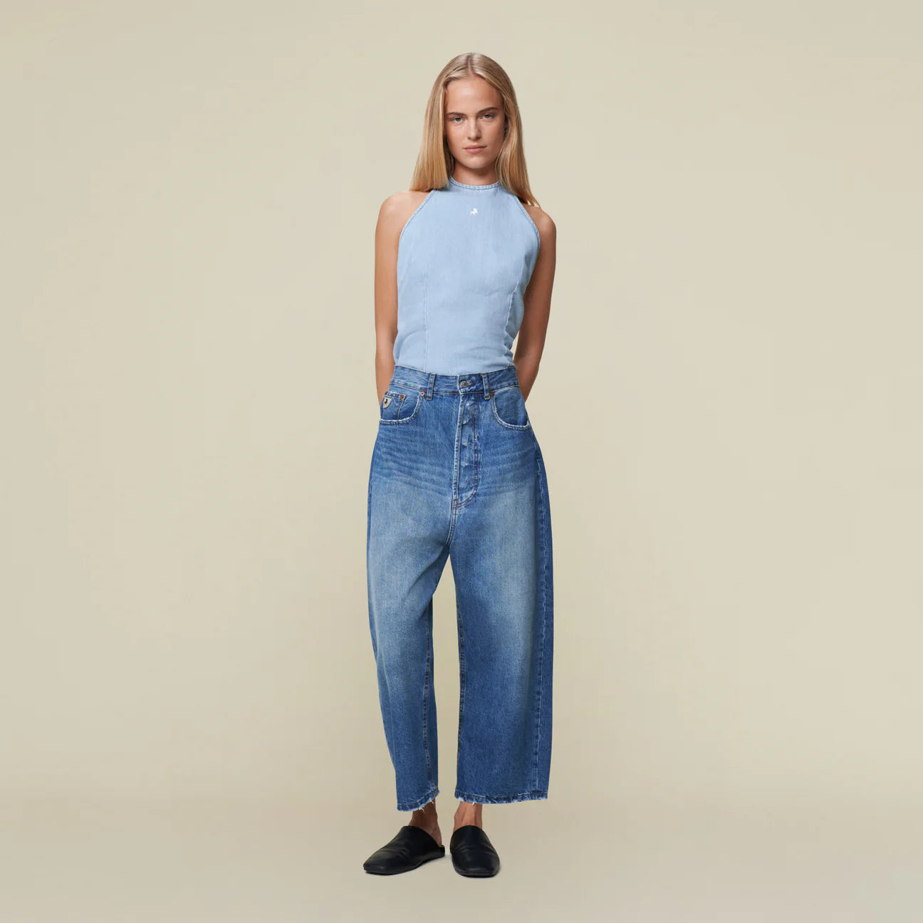 LOIS - BRUNA Distressed Double Stone