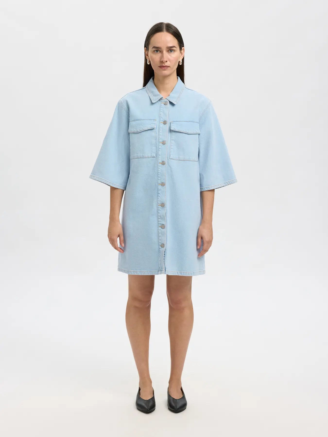 SLFHARPER Sky Blue Short Dress