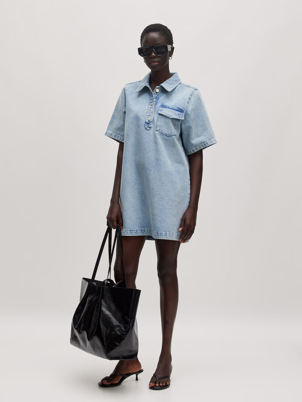 ASTA Denim dress Light blue