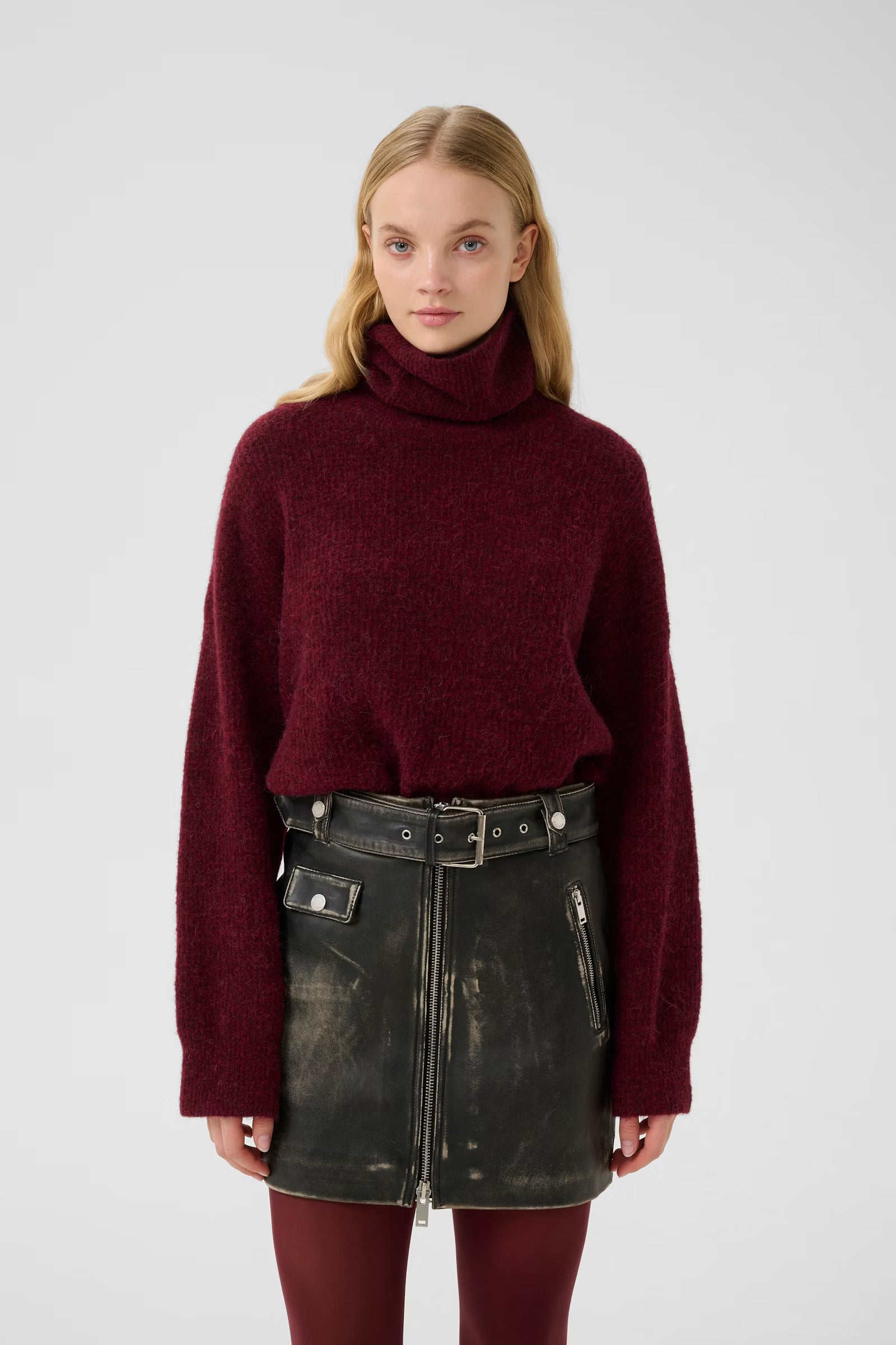 ALPHAGZ Rollneck - Blood Red Melange