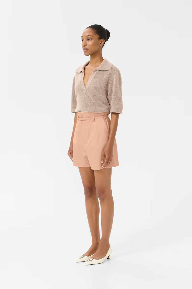 GZ ALPHA SS Polo pullover Rose dust melange