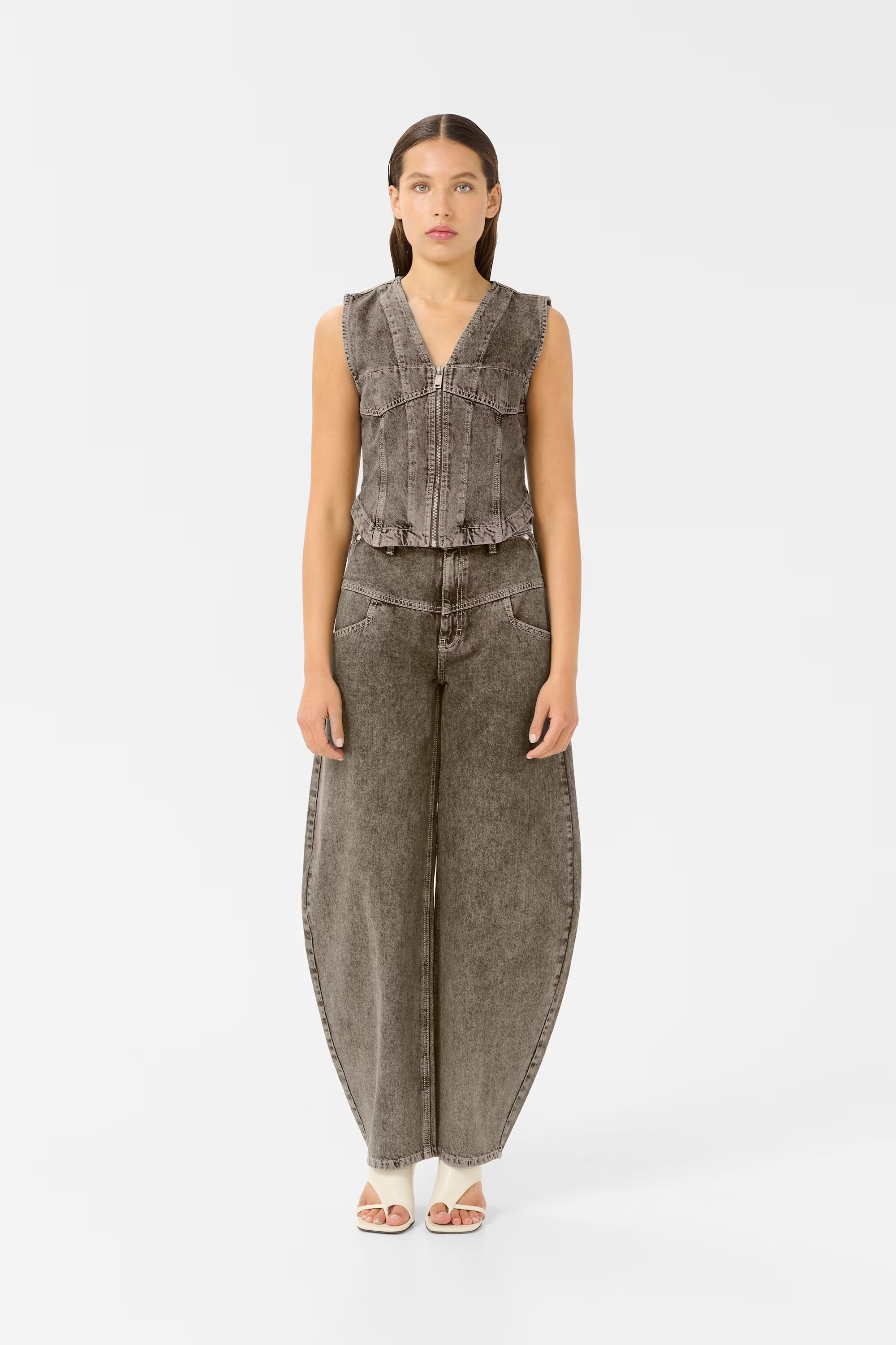 GZ JOSIE Waistcoat Greige