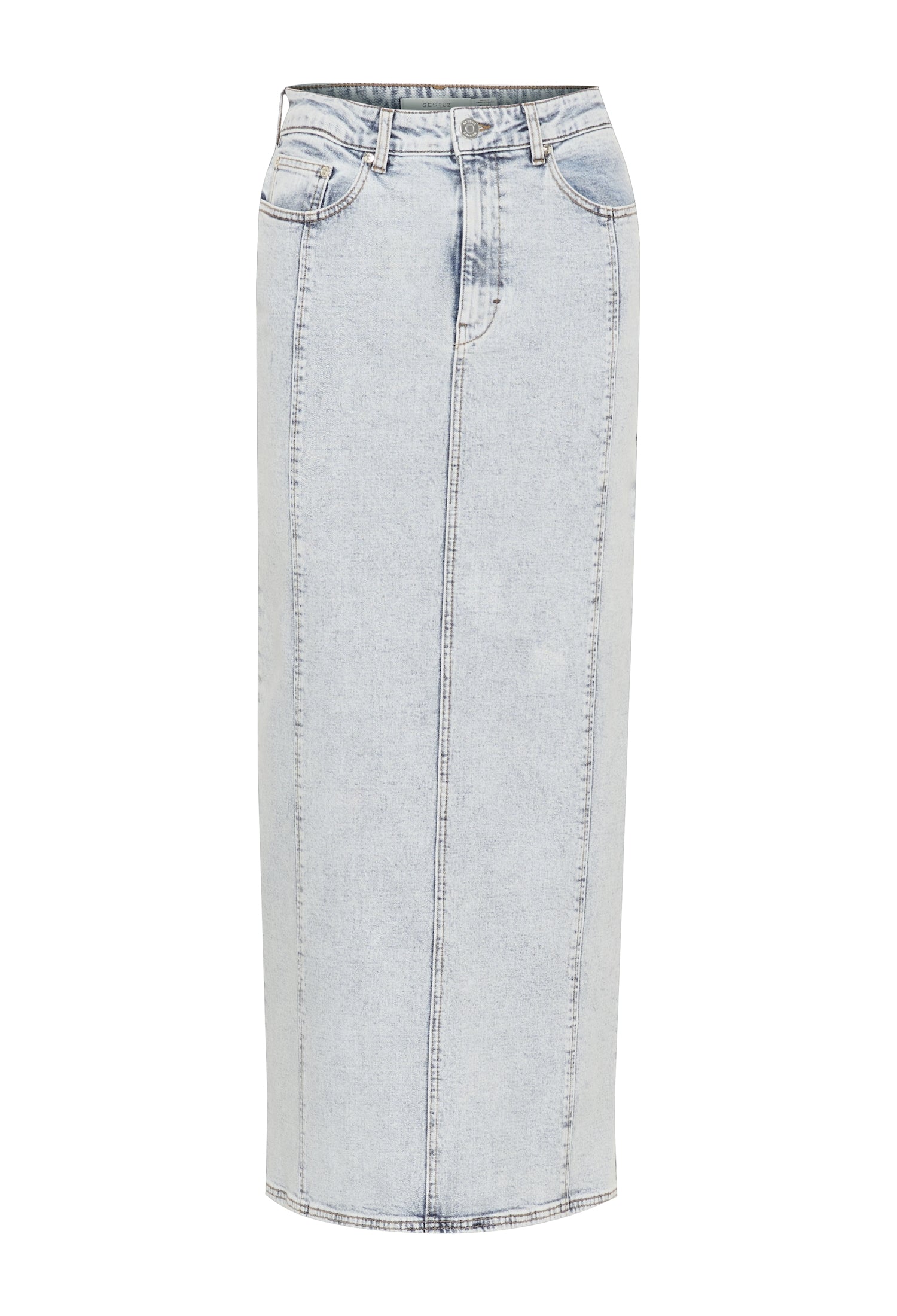 TILLIAGZ Long Skirt LIGHT BLUE WASHED