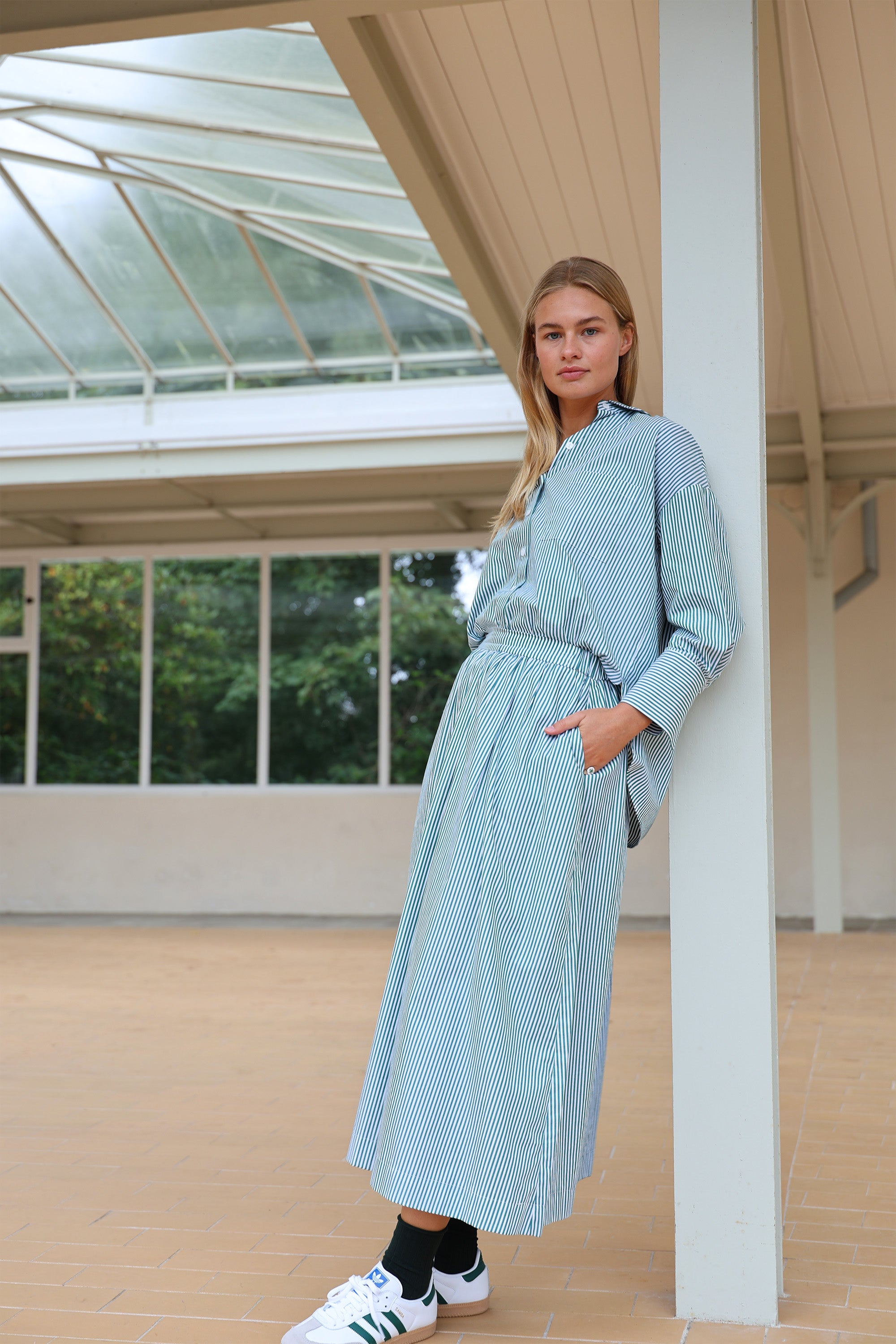 SARI Skirt Stripe green