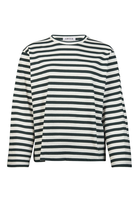 VERLEE Longsleeve Stripes gardenia/scarab
