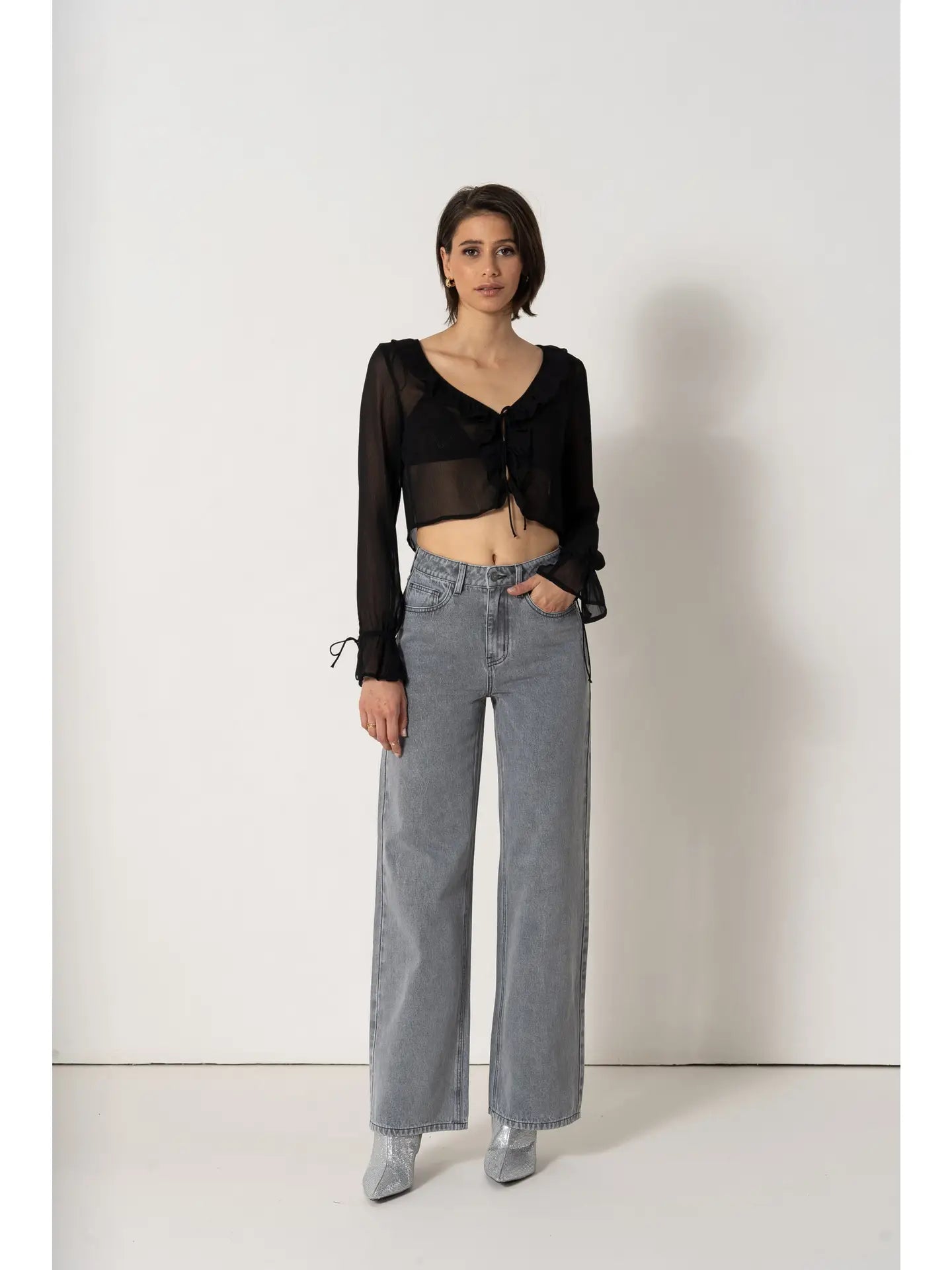 CELINE Jeans Wide Cut GREY