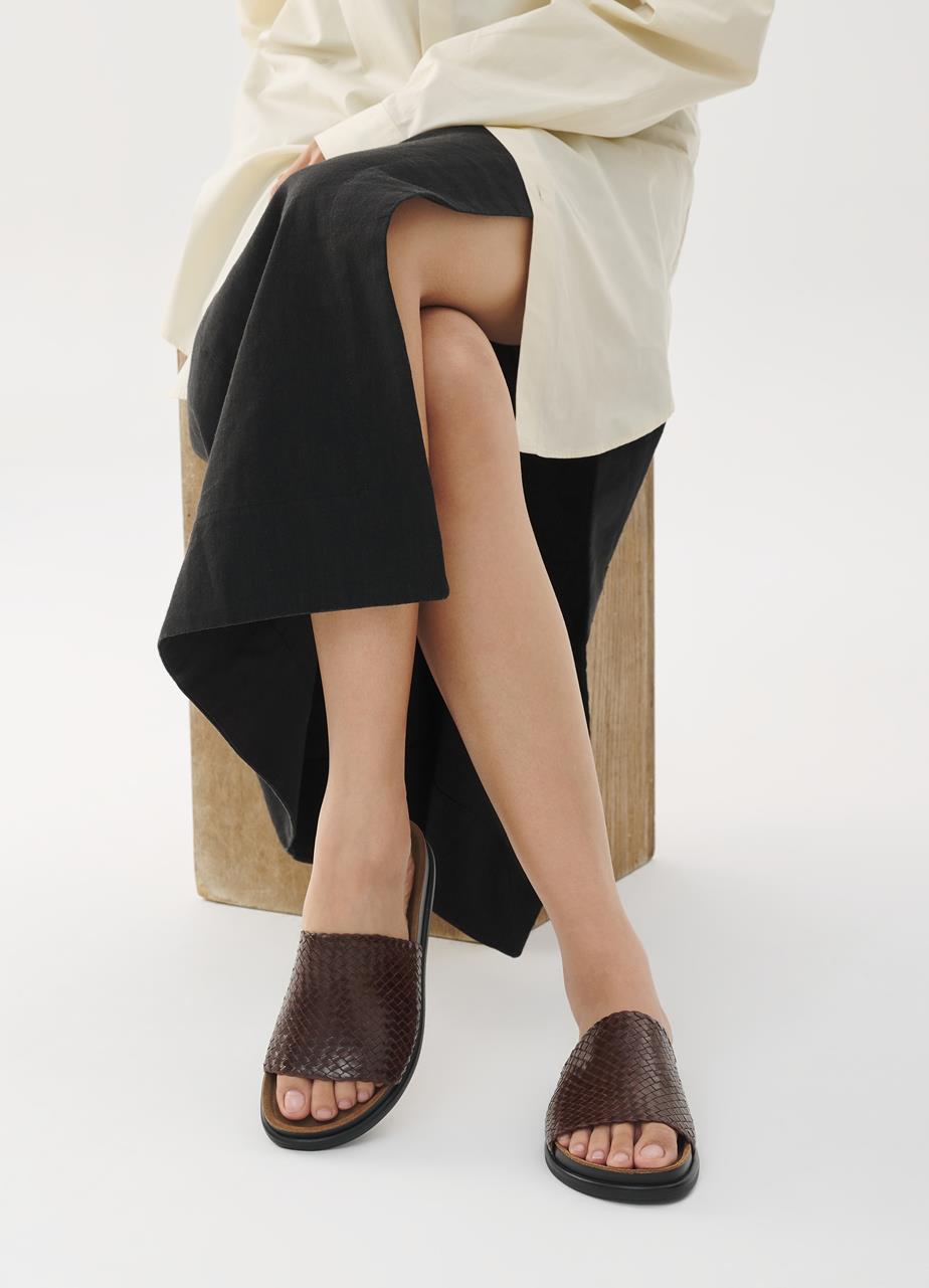 EFFIE Sandals CHOCOLATE