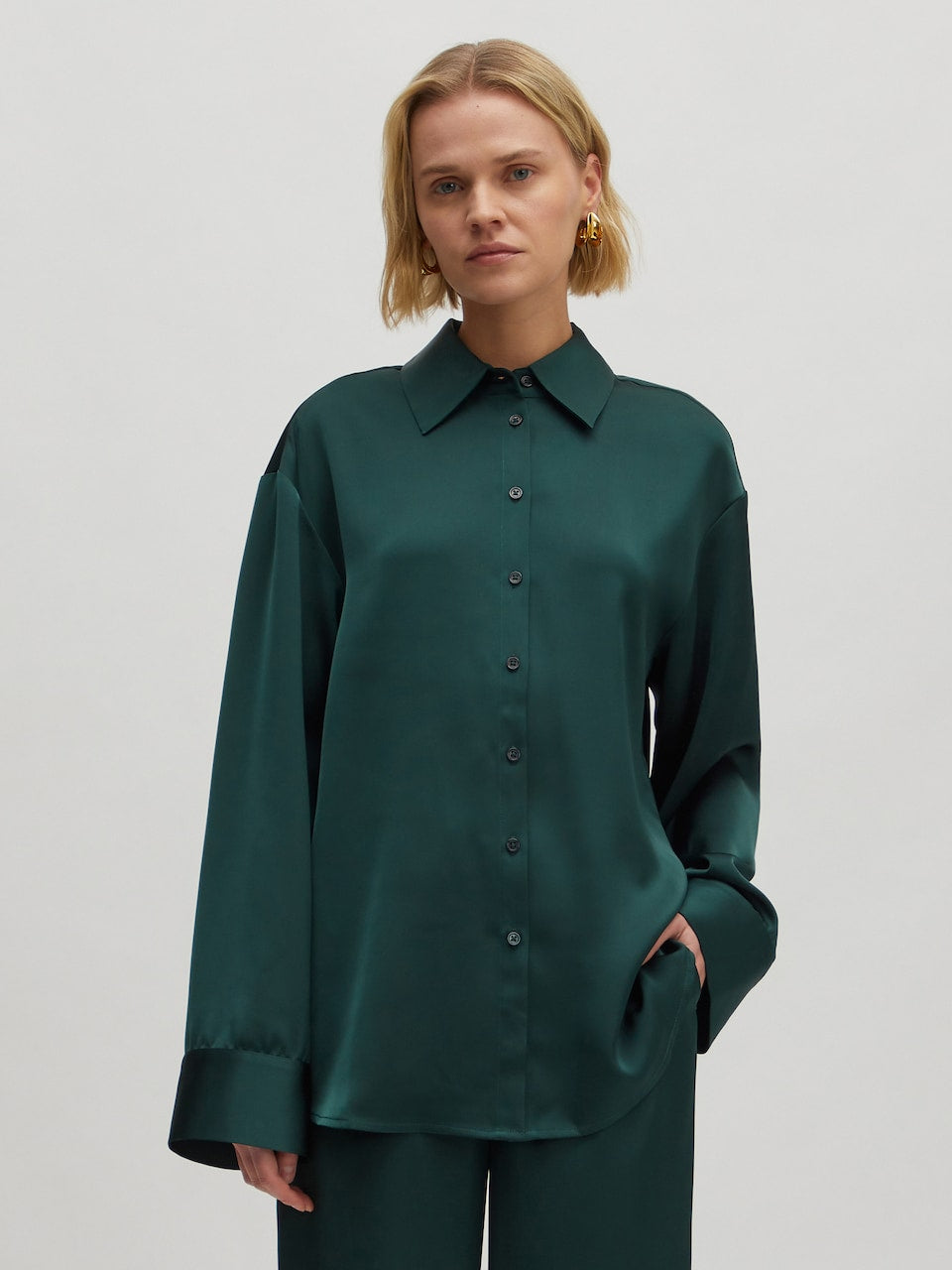 OVERSIZE LEONORA Shirt scarab