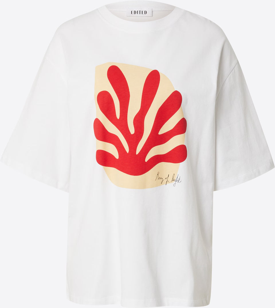 XIA Oversize T-shirt Coral Print