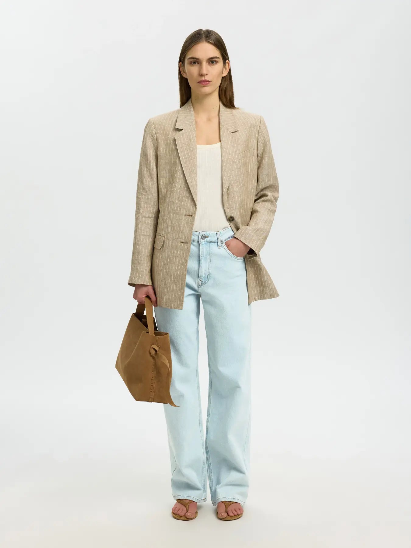 SLWWIDE BEA-KORI Jeans SKYBLUE