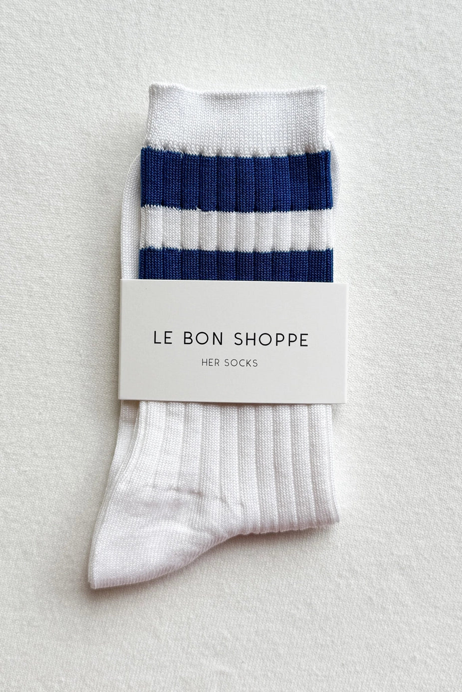 HER VARSITY socks - White/Blue