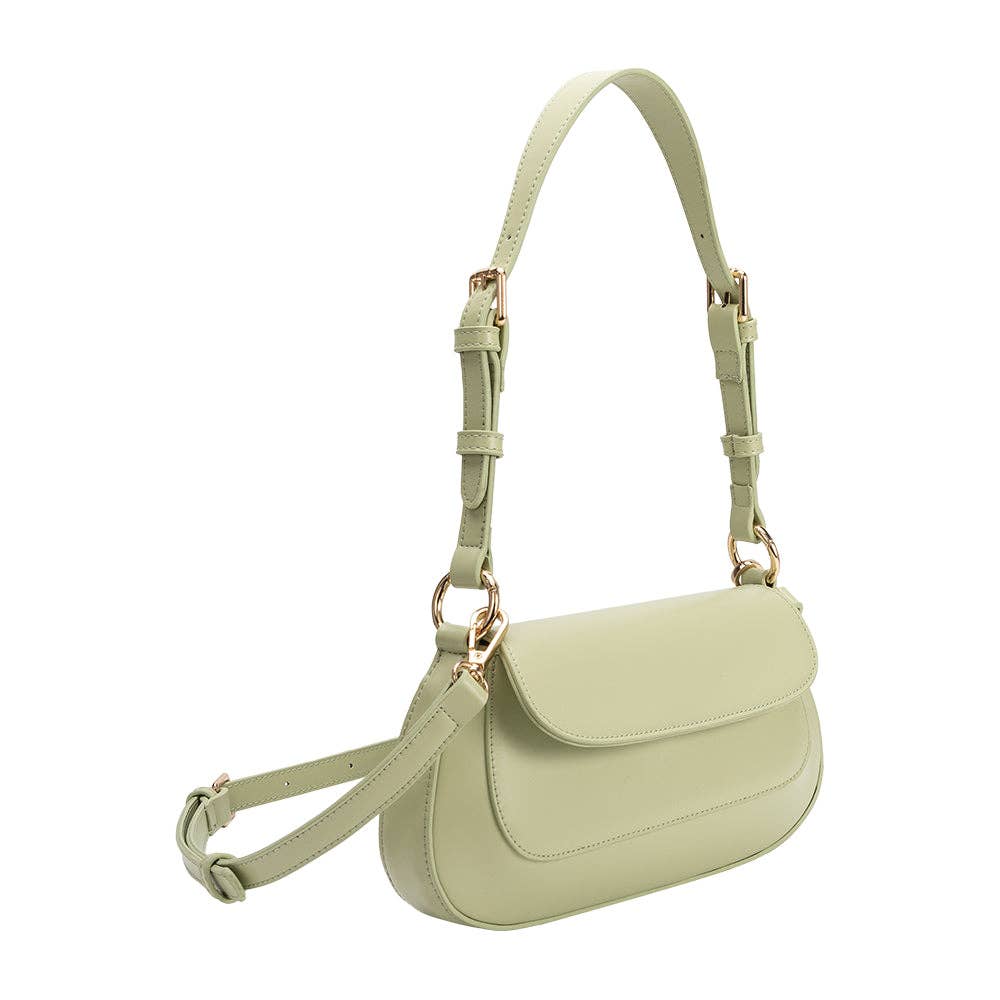 Amari Pistachio Recycled Vegan Shoulder Bag