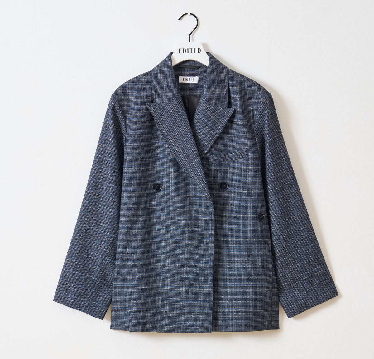 CAMILO Blazer - Grey Blue Check