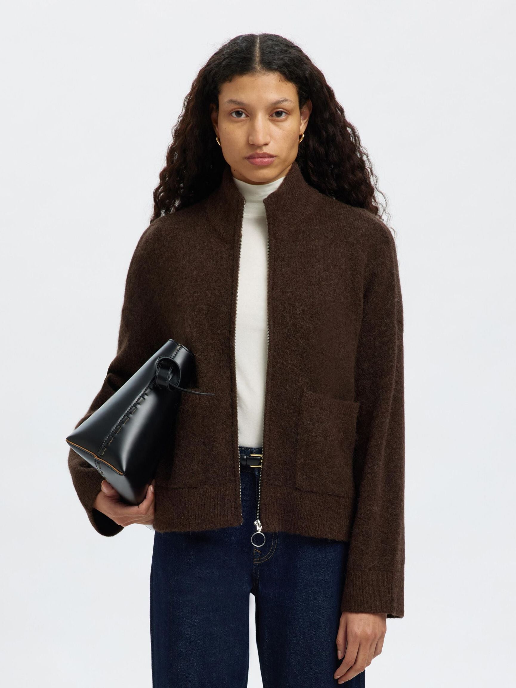 SLFSIA Zipper Cardigan Delicioso