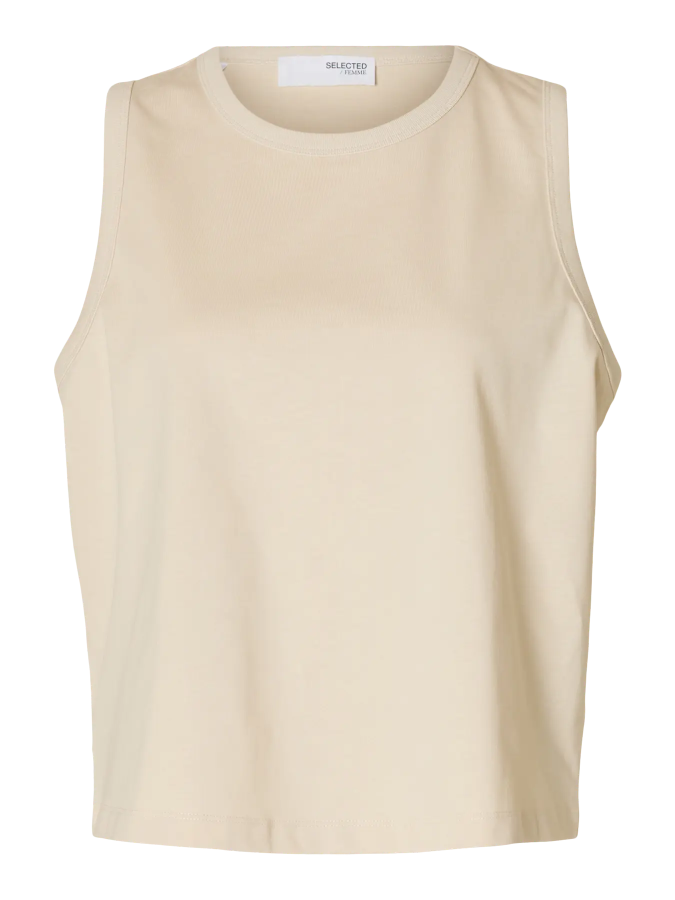 SLFESSENTIAL Boxy Tank Top BIRCH