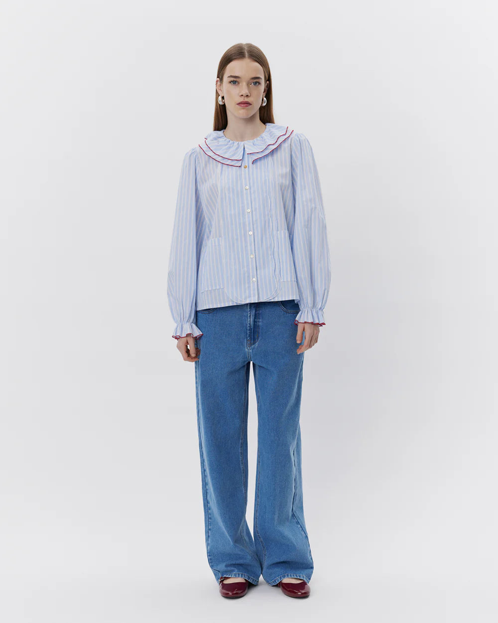 ALEXASW Shirt Blue striped