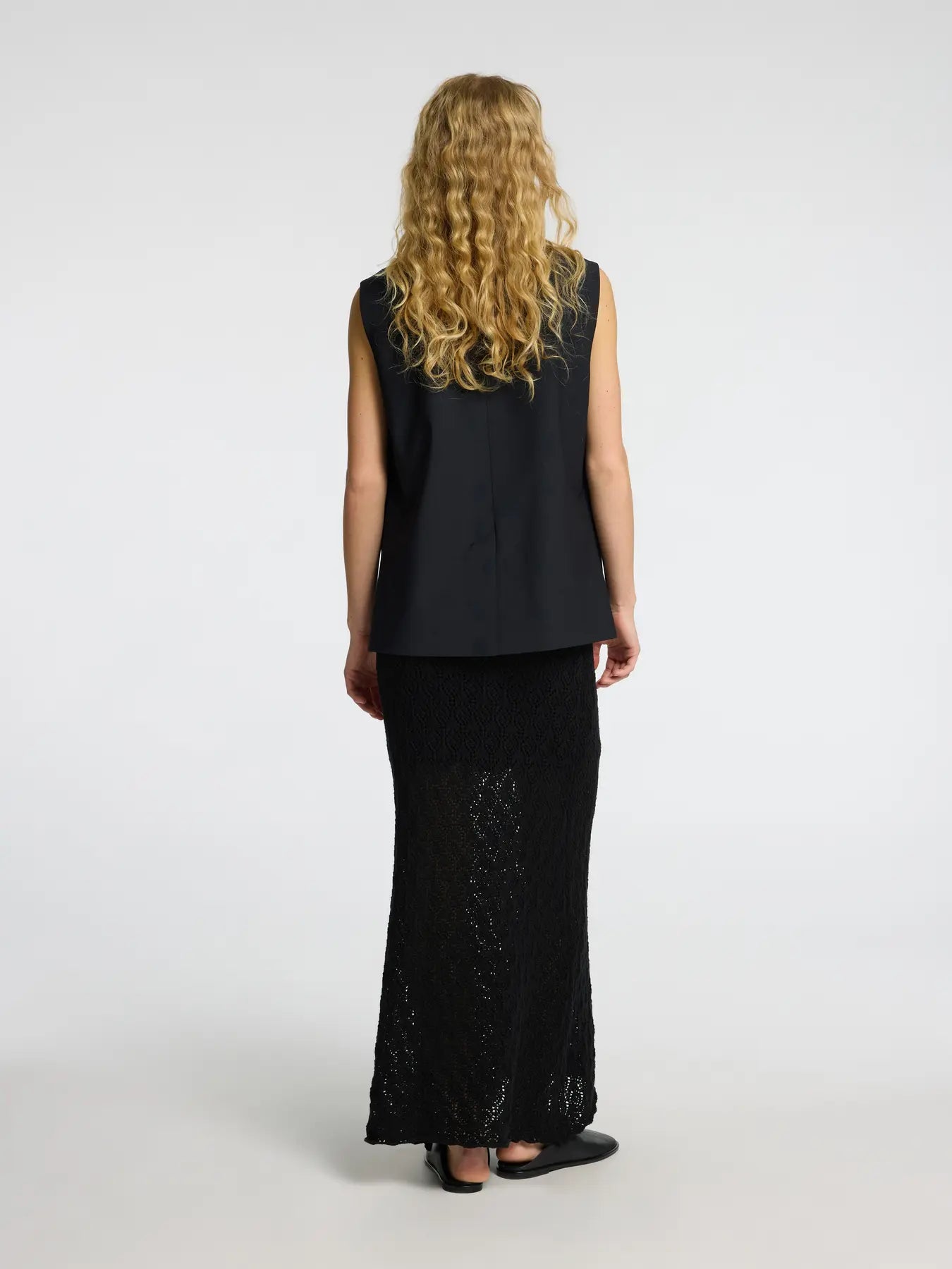 SLFNIVA HW Knit skirt Black