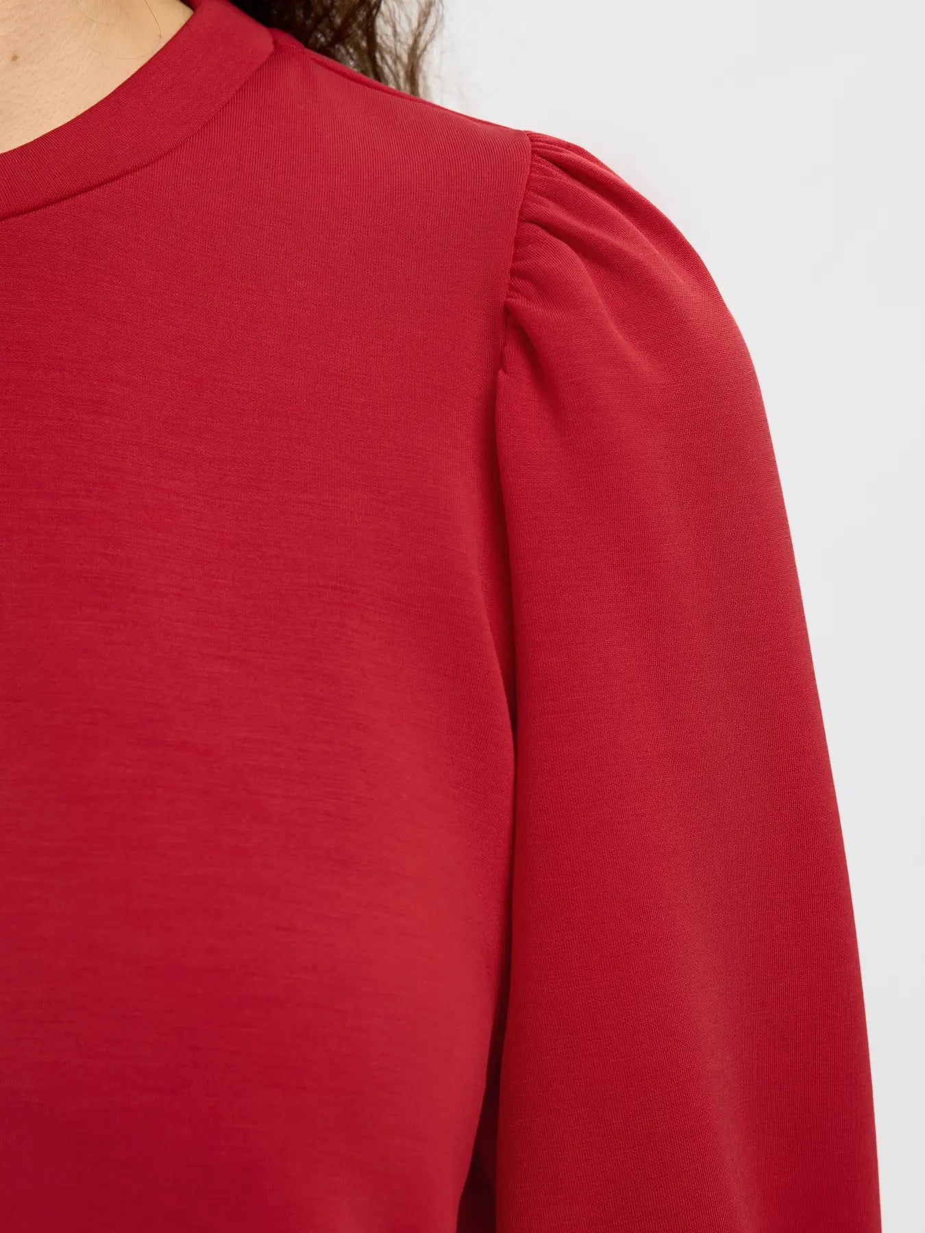 SLFTENNY 3/4 Sweat Top - Red