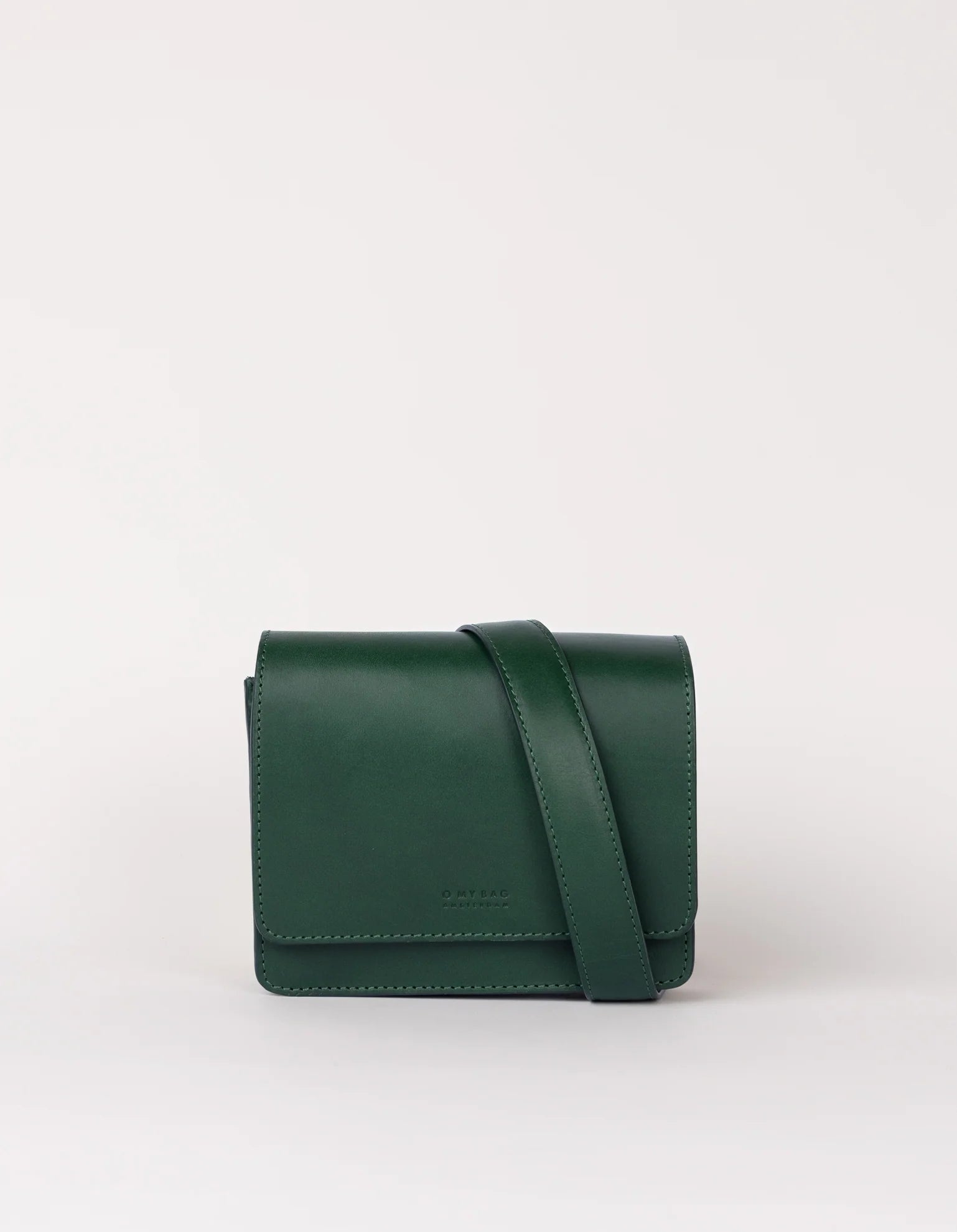 AUDREY mini PINE GREEN Classic Leath