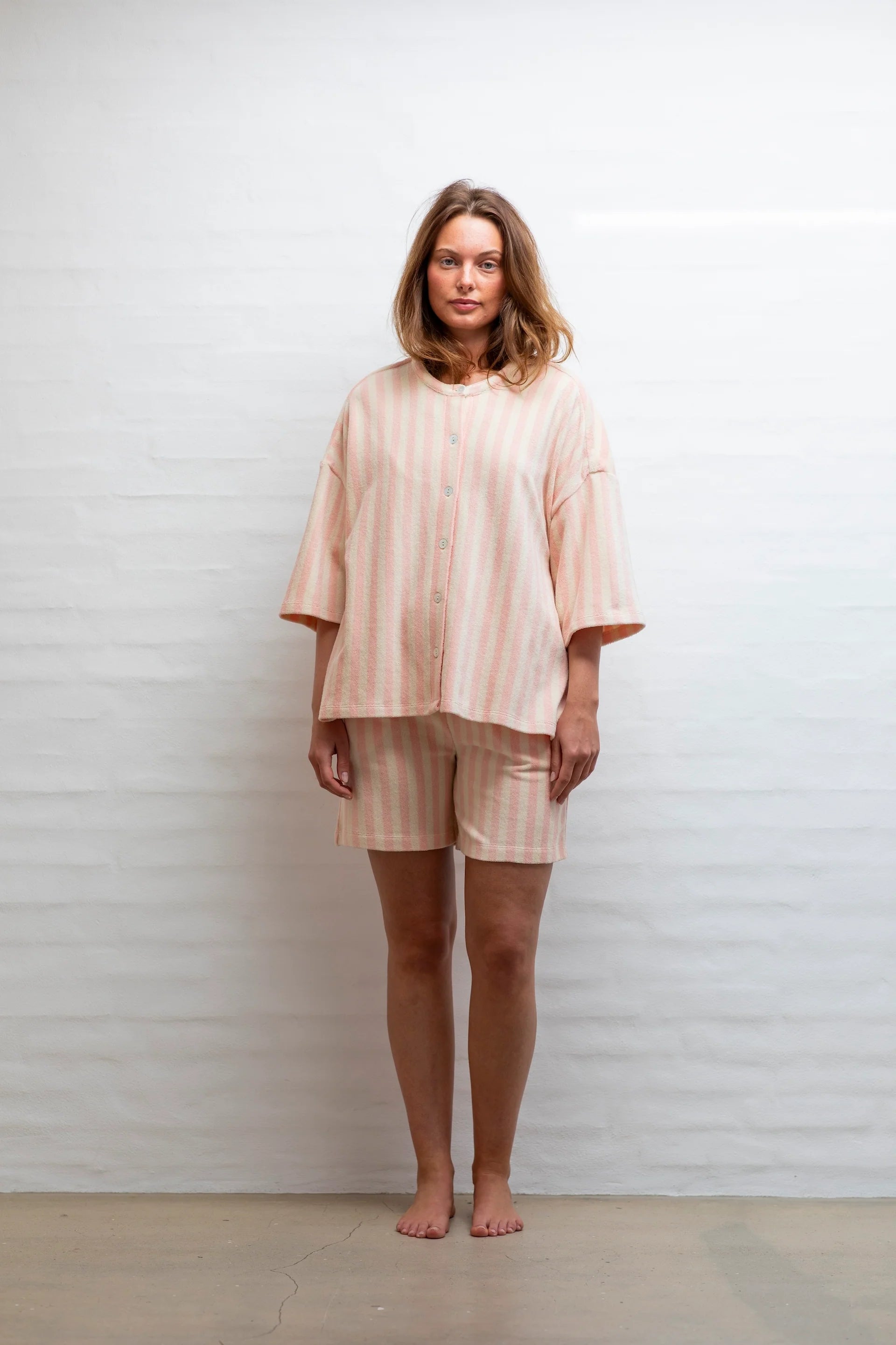 NARAM Oversized Shirt TROPICAL & CREME