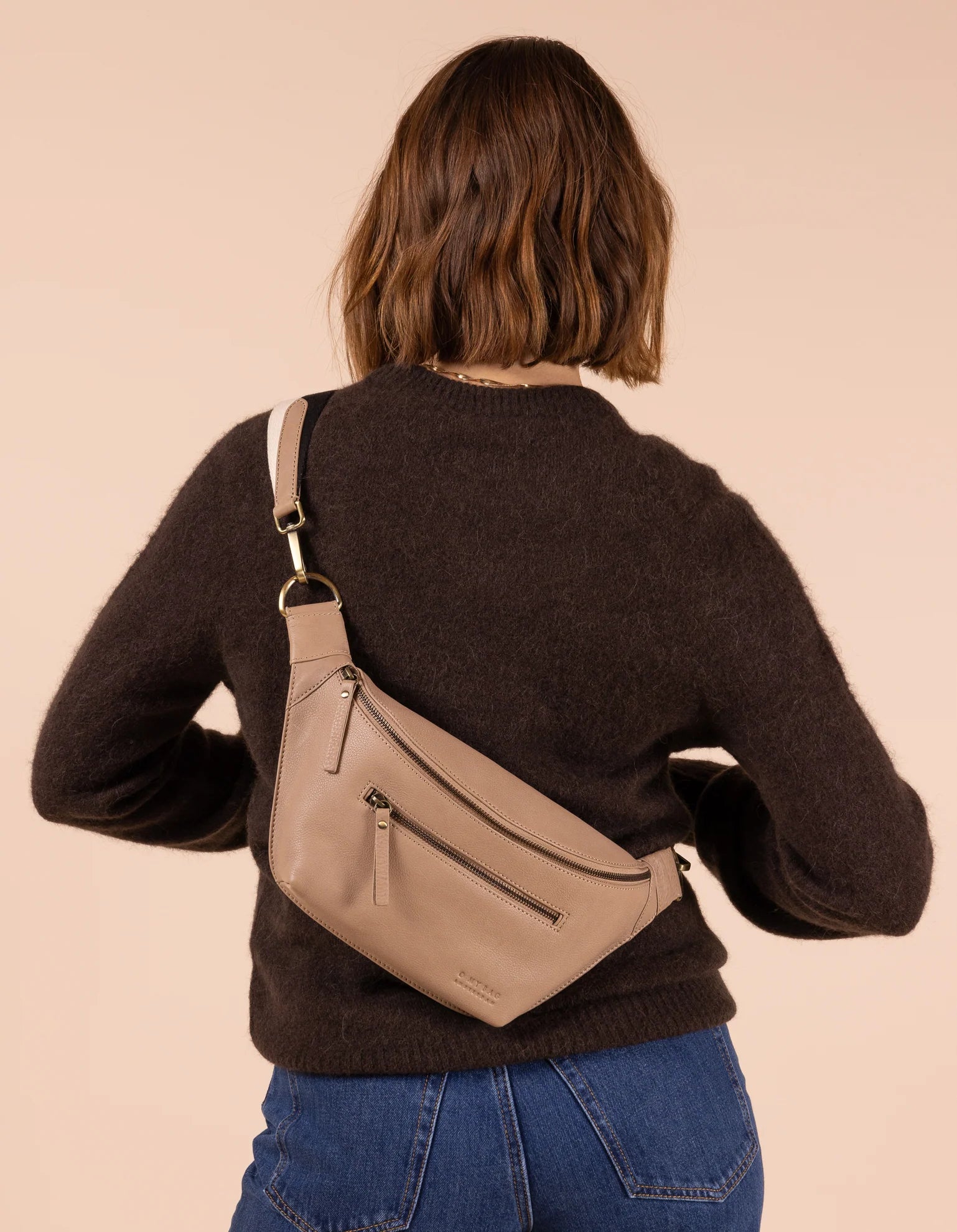 DREW Bum bag Sand soft grain leather