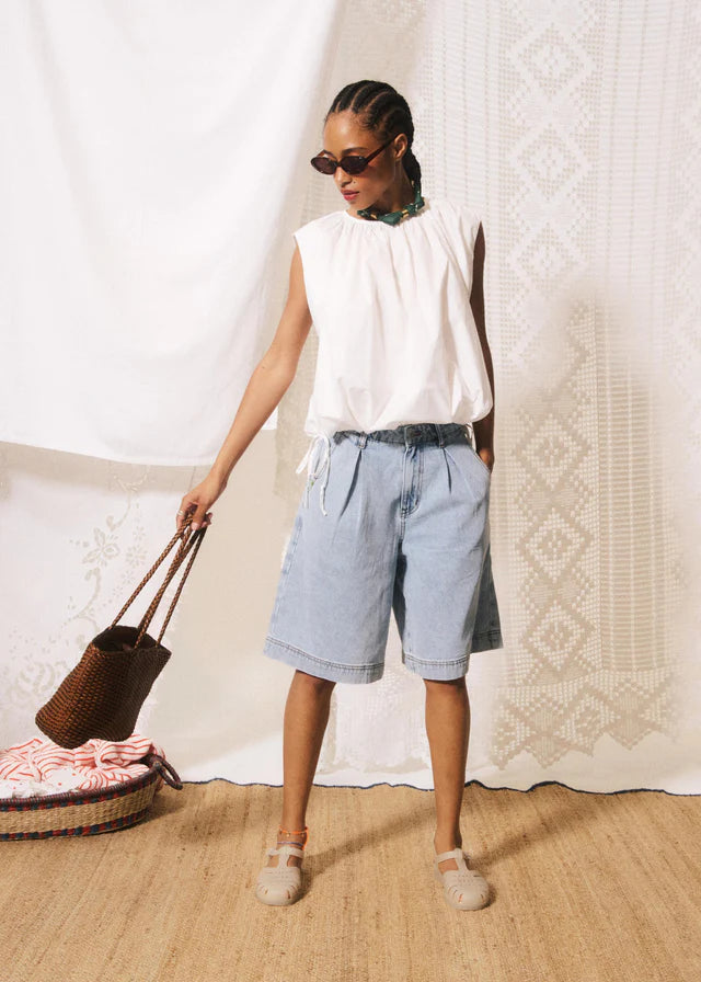 GASPARE bermuda JEANS