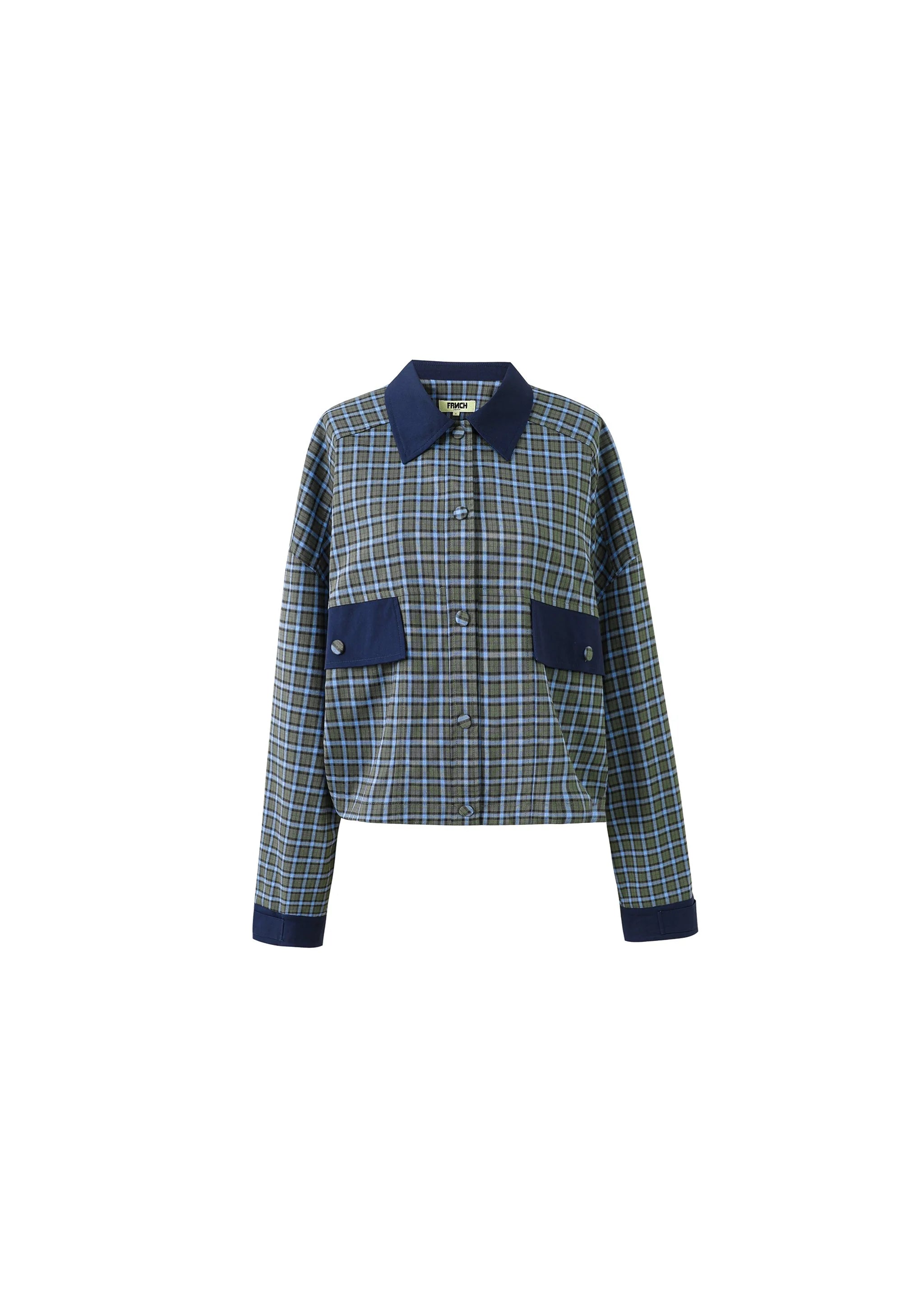 MONICA vest KHAKI BLUE