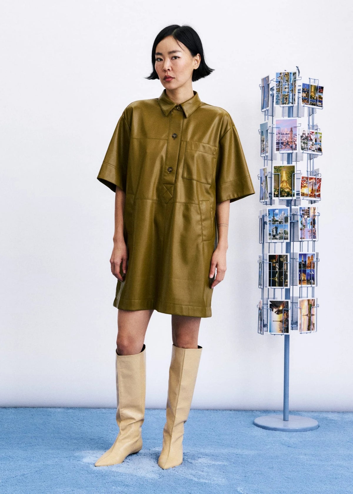 HARTER Dress - Kaki