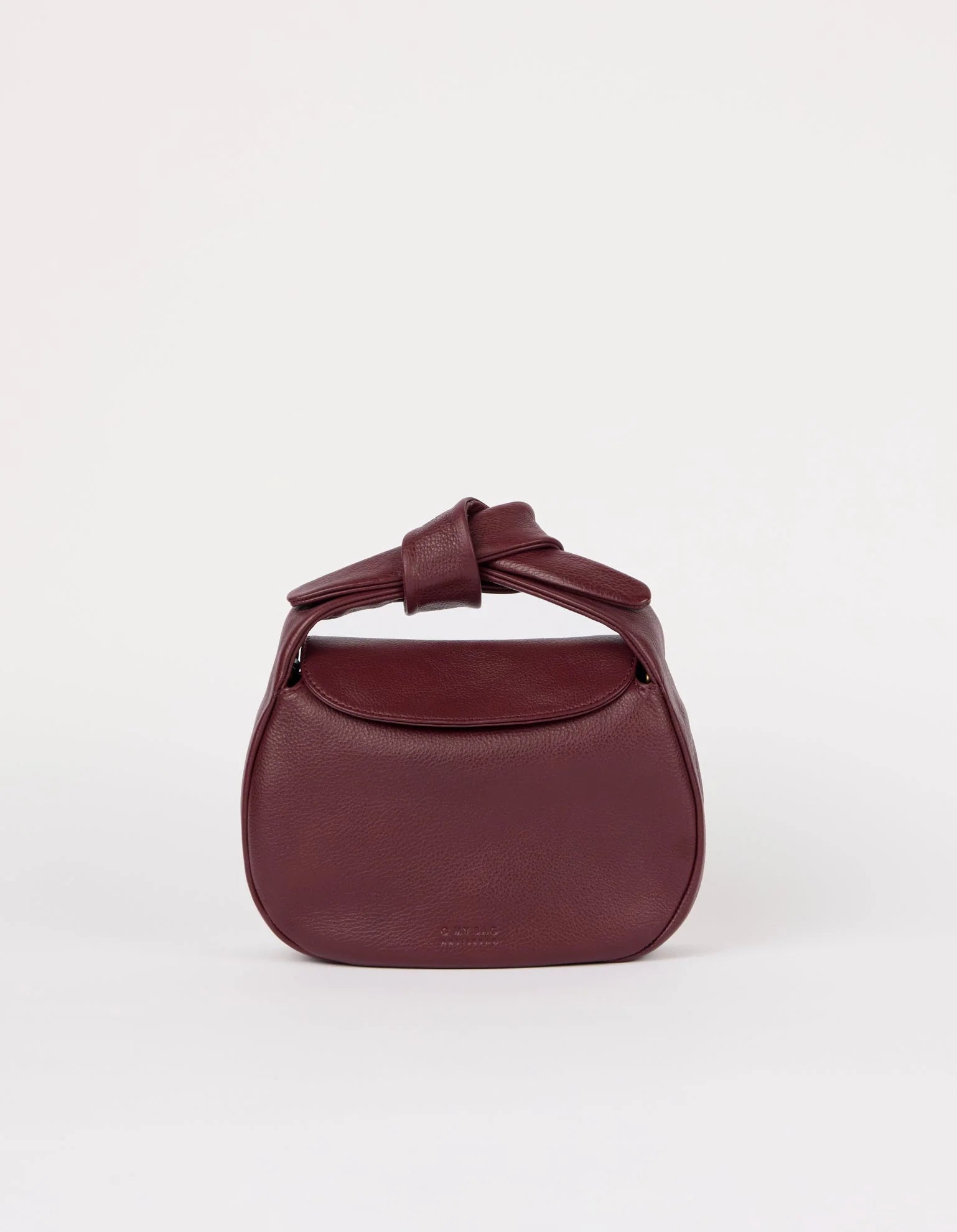 COCO Croissant Bag - Dark Cherry Soft Grain