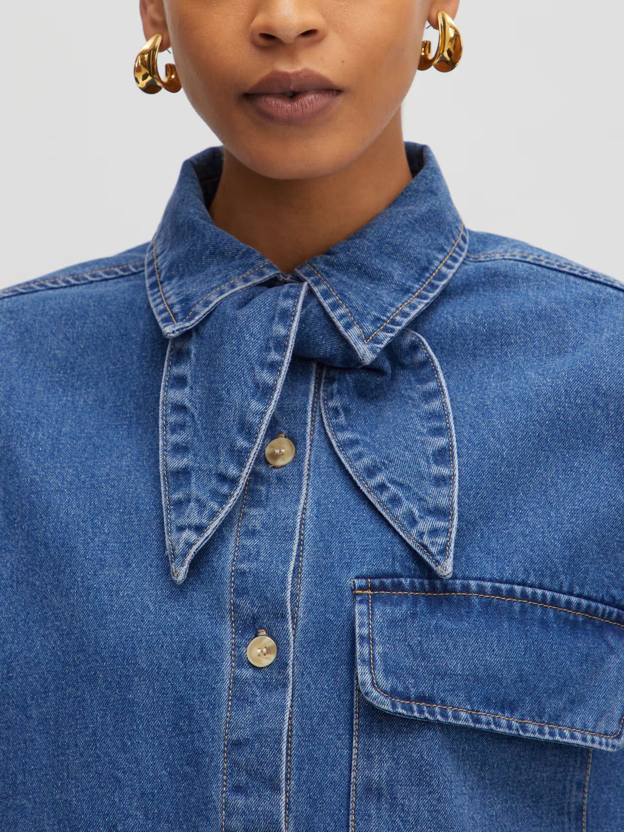 OVERSIZE ANISHA Overshirt Vintage blue