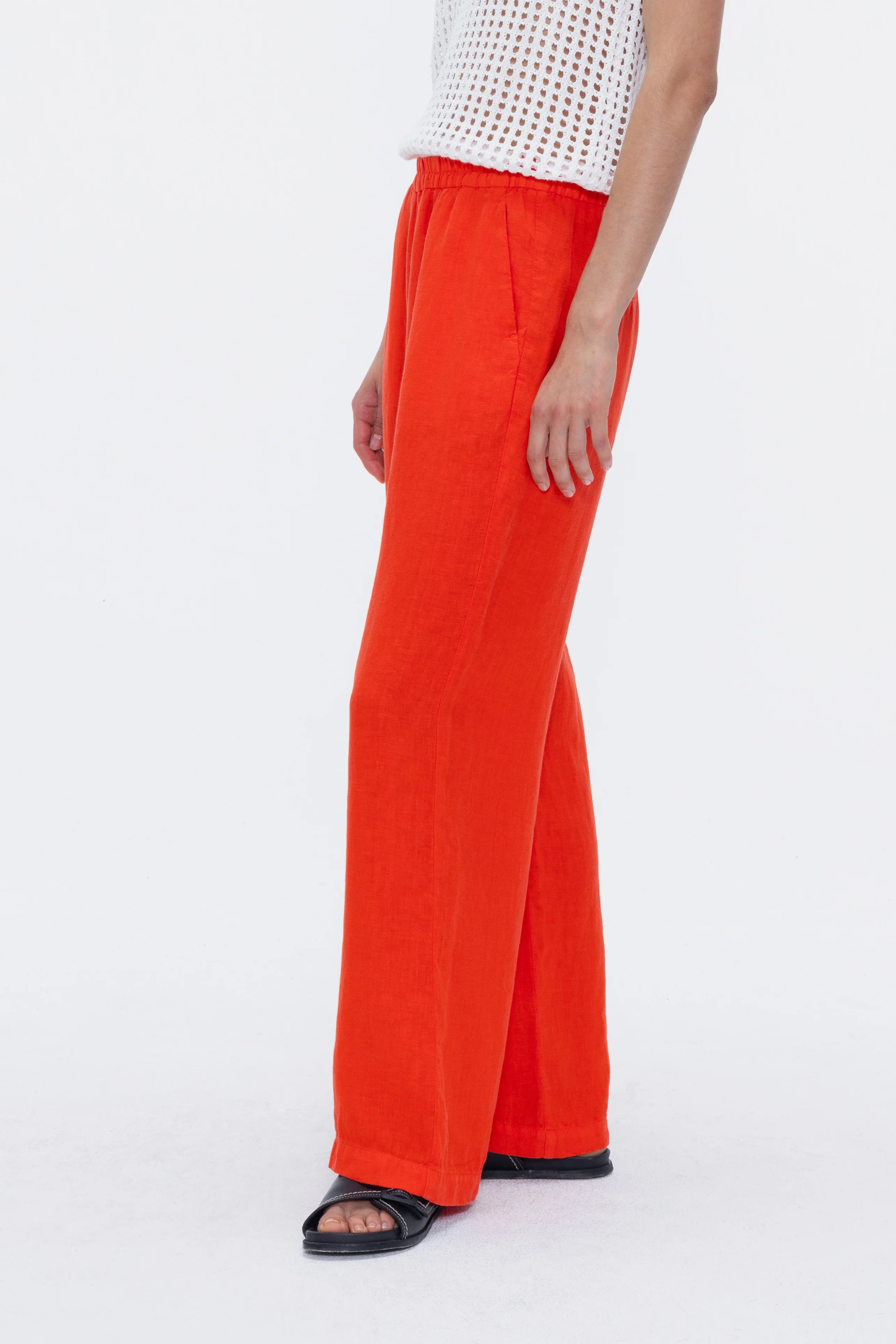 BLAZINGSTAR Linnen Pants RED