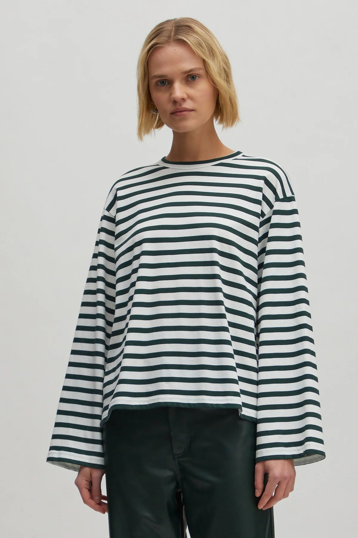 VERLEE Longsleeve Stripes gardenia/scarab