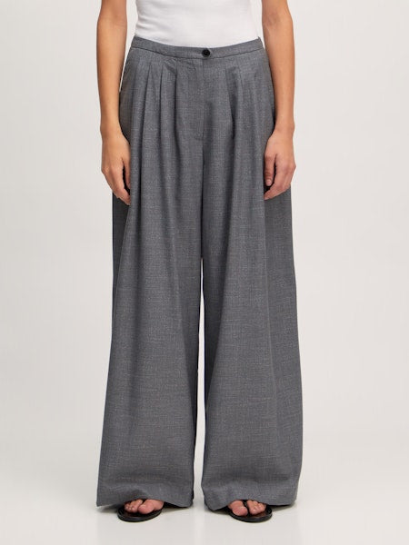SANDY Trousers Grey Melange