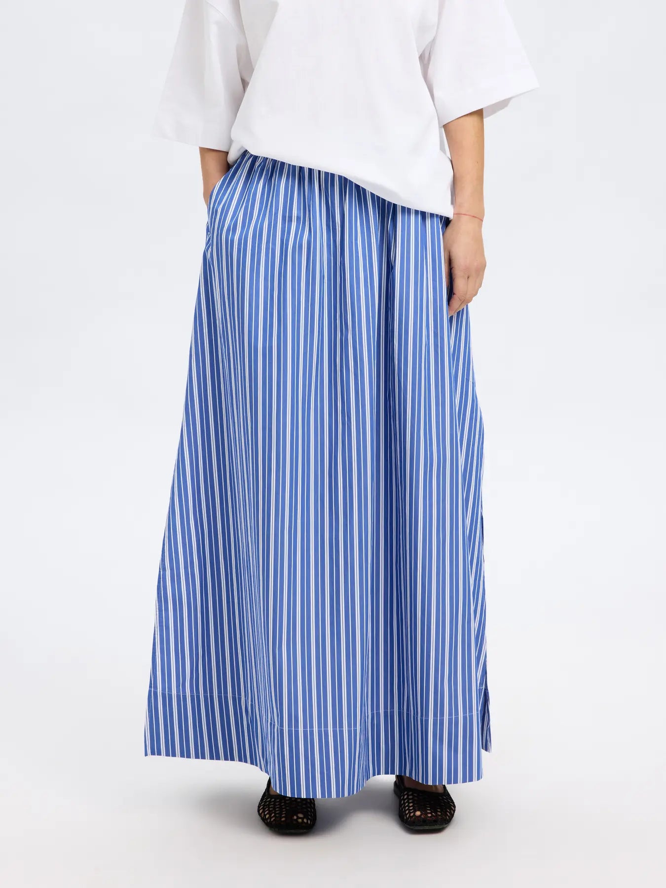 SLFFIA HW Striped Ankle Skirt